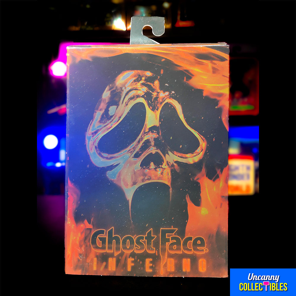 NECA Scream Ultimate Ghostface Inferno 18 cm Action Figure – Scream, NECA, 18 cm, 2024, brand new collector item, Uncanny Collectibles Dublin Ireland