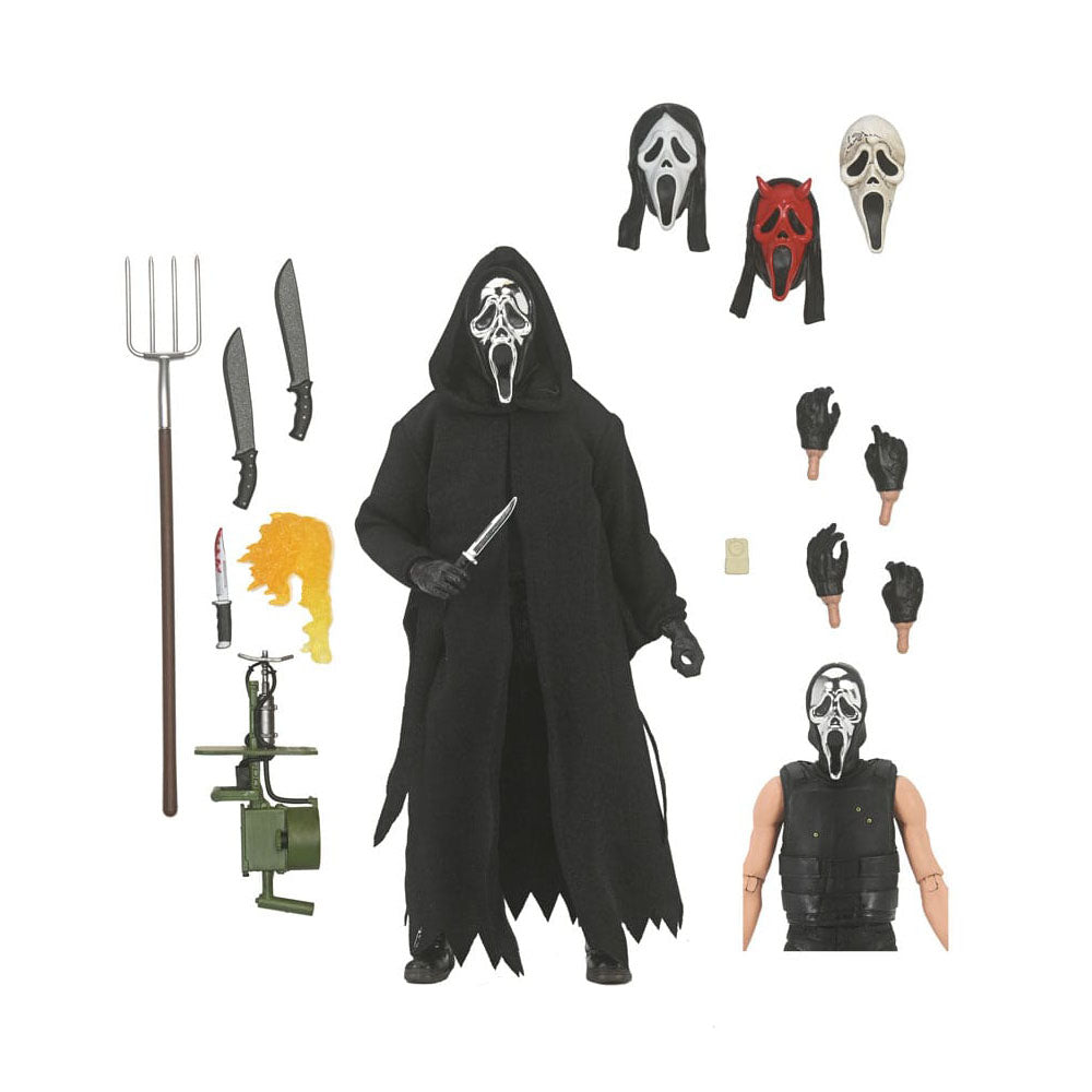 NECA Scream Ultimate Ghostface Inferno 18 cm Action Figure – Scream, NECA, 18 cm, 2024, brand new collector item, Uncanny Collectibles Dublin Ireland