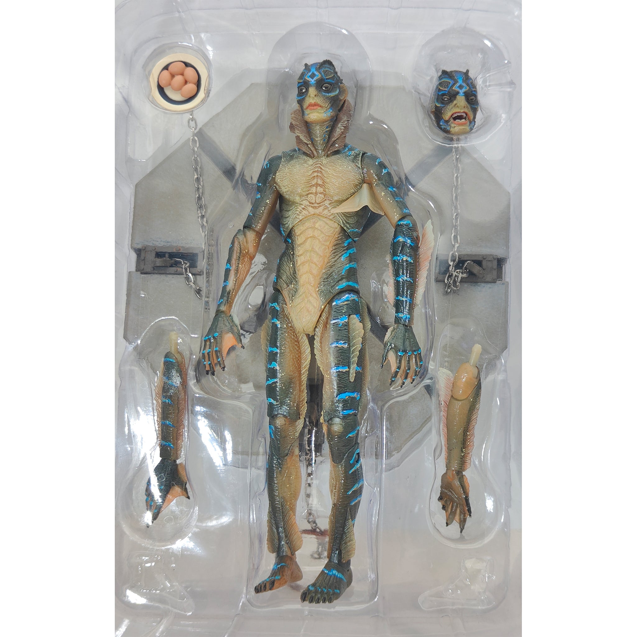 NECA Shape Of Water Amphibian Man Action Figure 18cm Guillermo Del Toro – Movie Icons & Heroes, NECA, 18 cm, 2019, pre-owned collector piece, Uncanny Collectibles Dublin Ireland