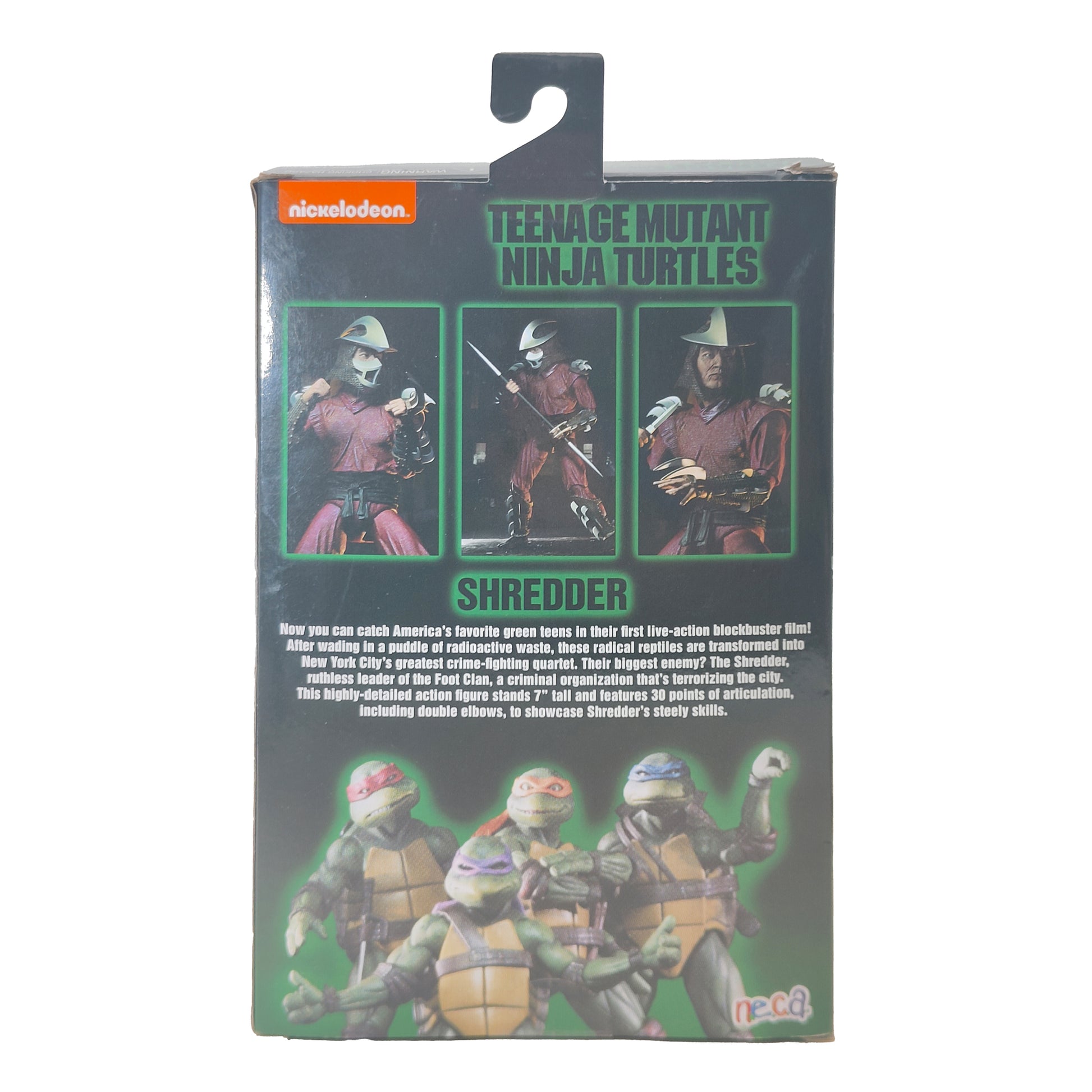 NECA Shredder Teenage Mutant Ninja Turtles 1990s Movie Action Figure 2019 18cm