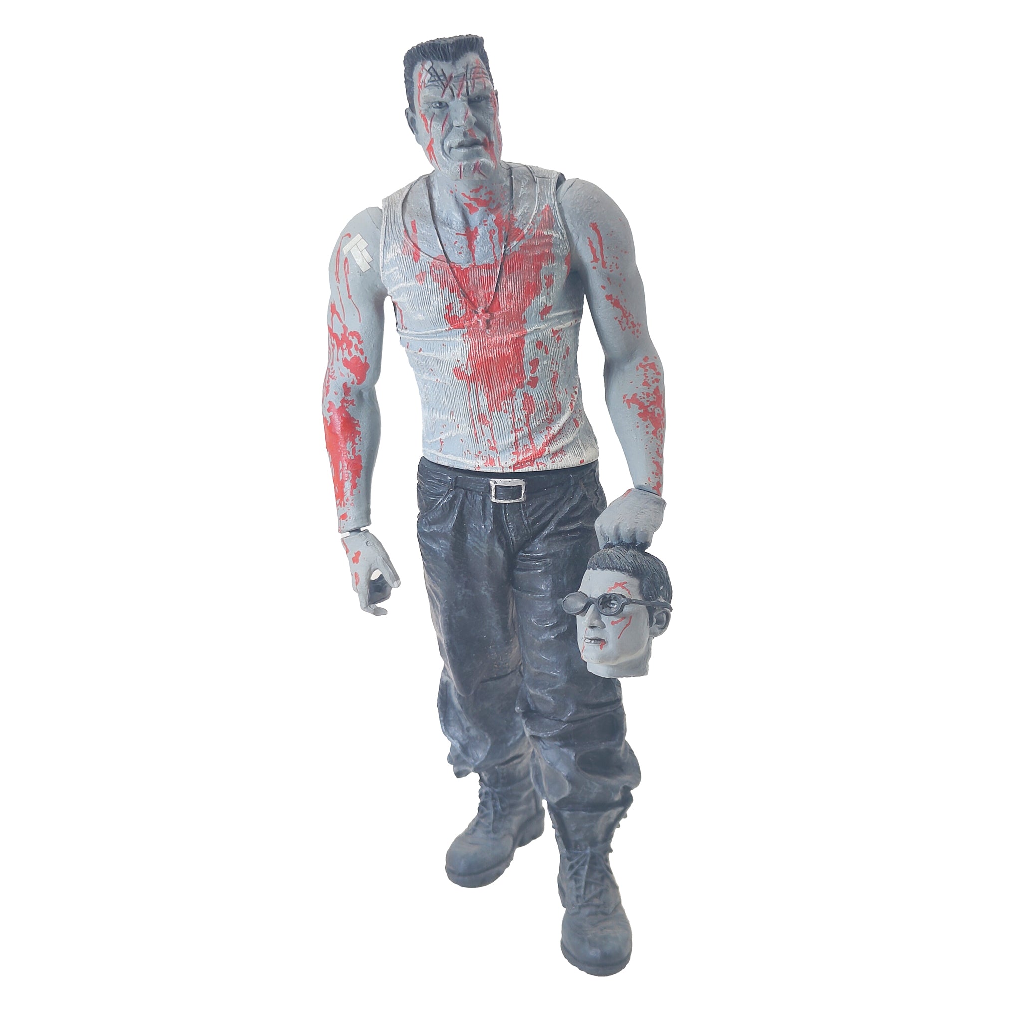NECA Sin City Marv Bloody Black & White Variant Action Figure 2005 18cm – Movie Icons & Heroes, NECA, 18 cm, 2005, pre-owned collector piece, Uncanny Collectibles Dublin Ireland