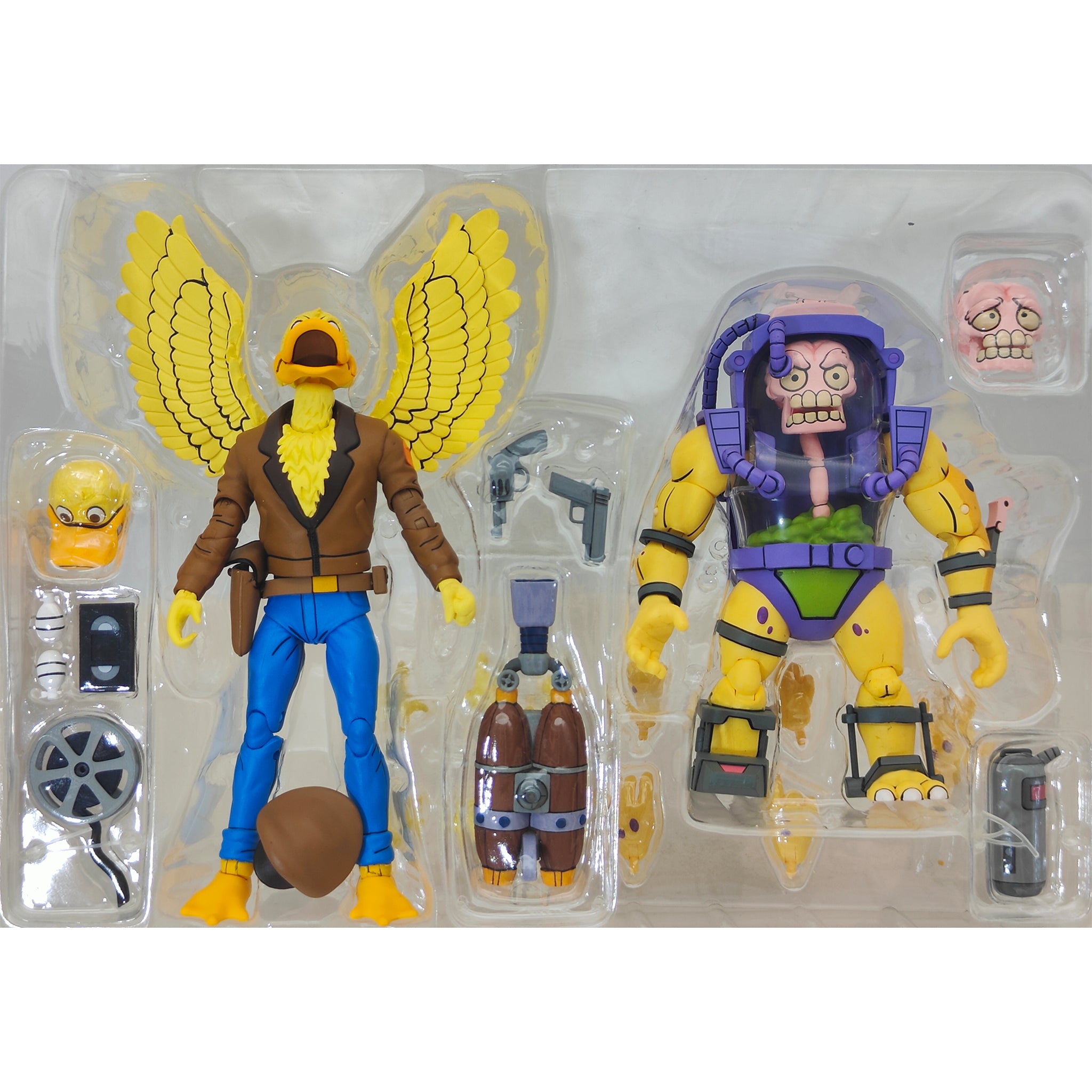 NECA Teenage Mutant Ninja Turtles Ace Duck and Mutagen Man Cartoon 2-Pack 2021 18cm – Teenage Mutant Ninja Turtles, NECA, 18 cm, 2021, pre-owned collector piece, Uncanny Collectibles Dublin Ireland