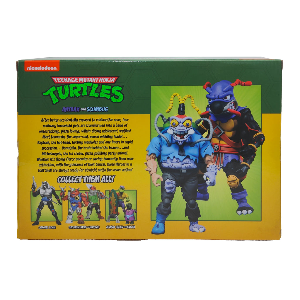 NECA Teenage Mutant Ninja Turtles Antrax And Scumbug Cartoon 2-Pack 2021 18cm – Teenage Mutant Ninja Turtles, NECA, 18 cm, 2021, pre-owned collector piece, Uncanny Collectibles Dublin Ireland