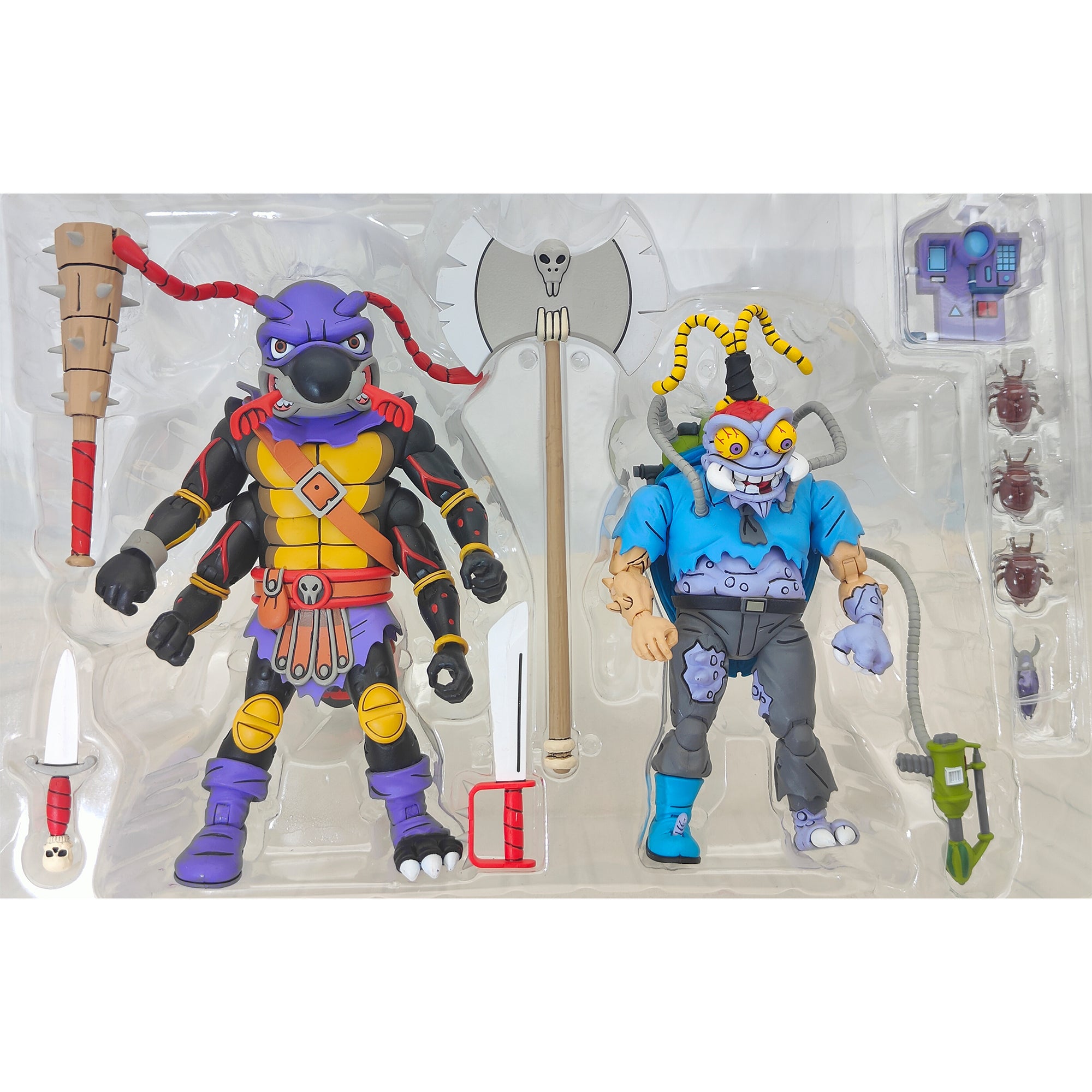 NECA Teenage Mutant Ninja Turtles Antrax And Scumbug Cartoon 2-Pack 2021 18cm