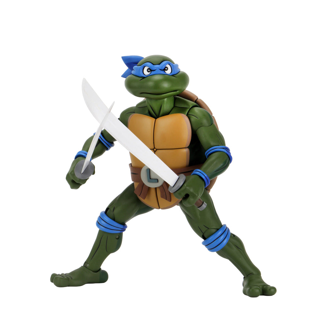 NECA Teenage Mutant Ninja Turtles Cartoon Giant Size Leonardo 1/4 Scale Action Figure – photo 4 of 8