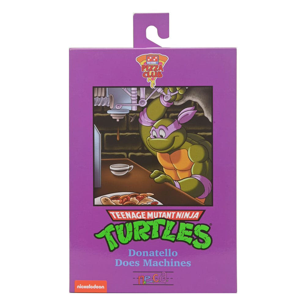NECA Teenage Mutant Ninja Turtles Donatello Ultimate Pizza Club VHS Action Figure – Teenage Mutant Ninja Turtles, NECA, 18 cm, brand new collector item, Uncanny Collectibles Dublin Ireland