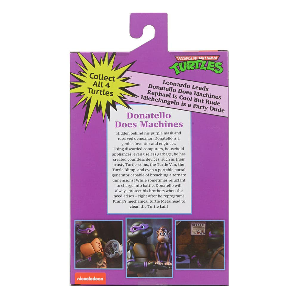 NECA Teenage Mutant Ninja Turtles Donatello Ultimate Pizza Club VHS Action Figure – Teenage Mutant Ninja Turtles, NECA, 18 cm, brand new collector item, Uncanny Collectibles Dublin Ireland
