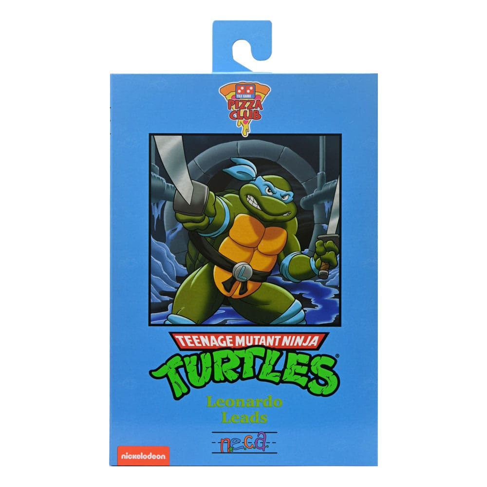 NECA Teenage Mutant Ninja Turtles Leonardo Ultimate Pizza Club VHS Action Figure – Teenage Mutant Ninja Turtles, NECA, 18 cm, brand new collector item, Uncanny Collectibles Dublin Ireland