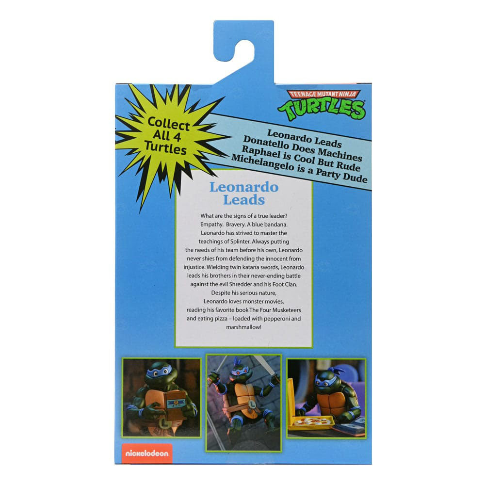 NECA Teenage Mutant Ninja Turtles Leonardo Ultimate Pizza Club VHS Action Figure – Teenage Mutant Ninja Turtles, NECA, 18 cm, brand new collector item, Uncanny Collectibles Dublin Ireland
