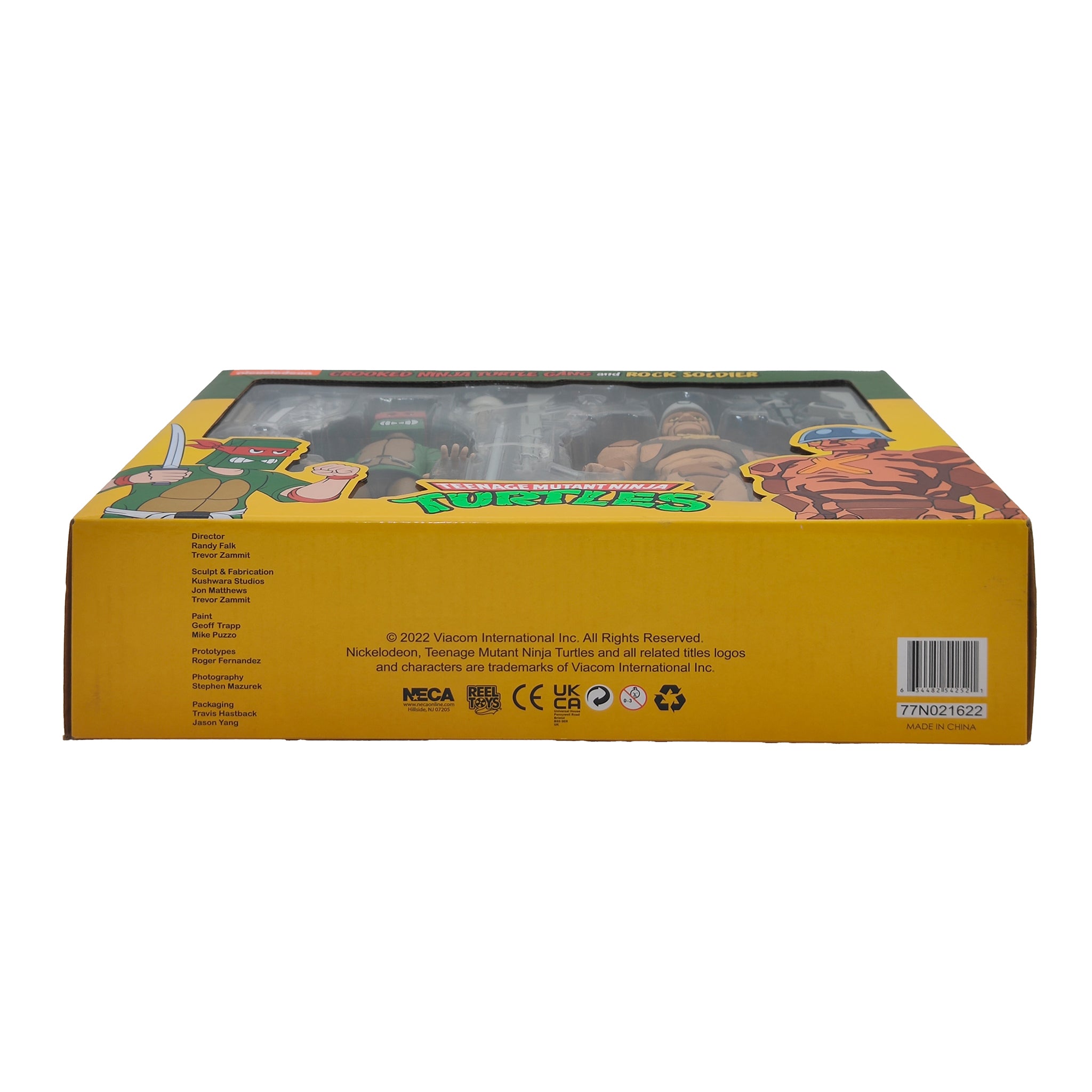 NECA Teenage Mutant Ninja Turtles Crooked Ninja Turtle Gang And Rock Soldier Cartoon 2-Pack 2022 18cm – Teenage Mutant Ninja Turtles, NECA, 18 cm, 2022, pre-owned collector piece, Uncanny Collectibles Dublin Ireland