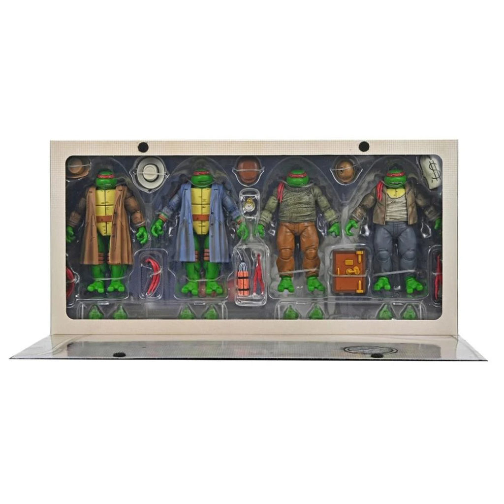 NECA Teenage Mutant Ninja Turtles Gangster Turtles 4 Pack Action Figures
