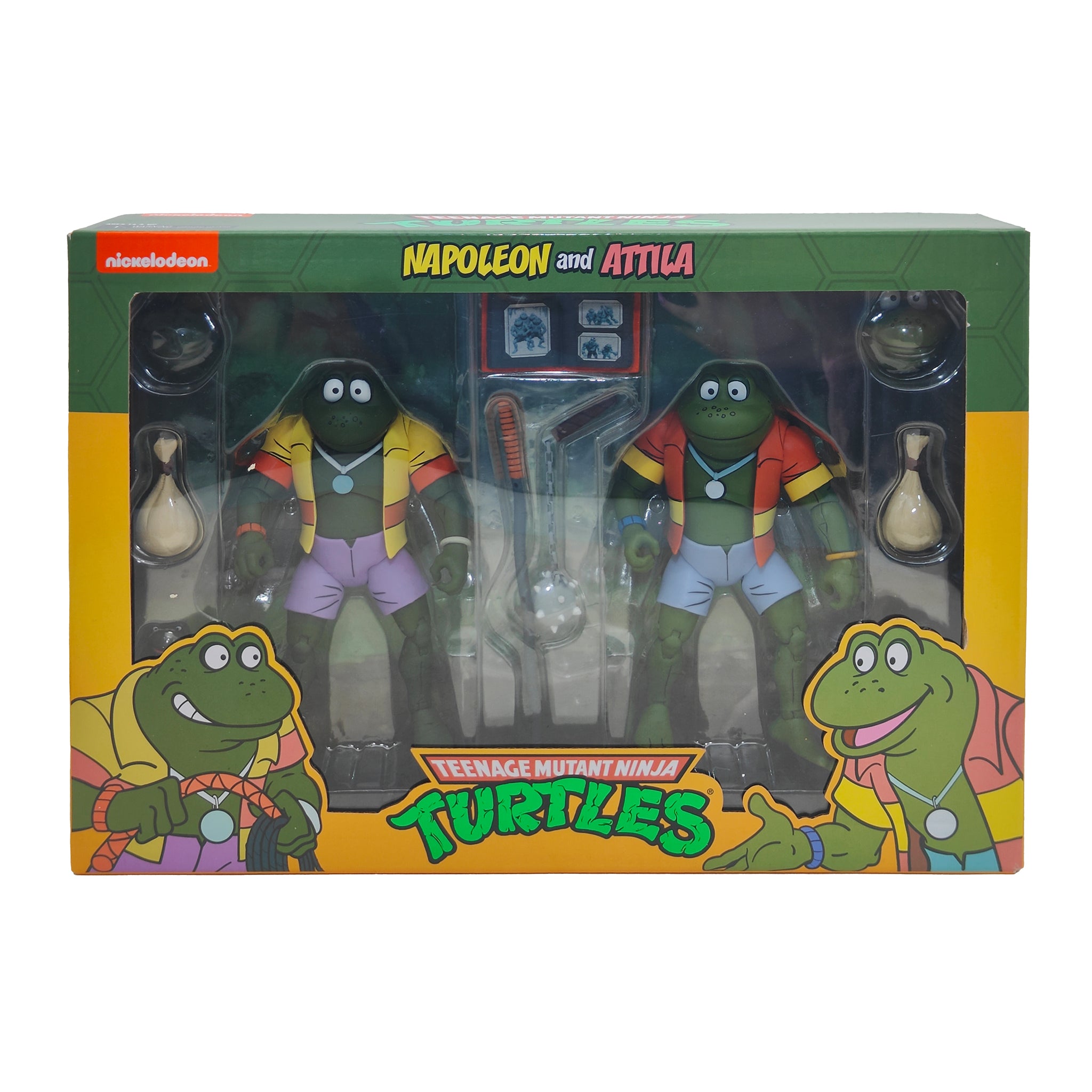 NECA Teenage Mutant Ninja Turtles Napoleon and Attila Cartoon 2-Pack 2021 18cm – Teenage Mutant Ninja Turtles, NECA, 18 cm, 2021, pre-owned collector piece, Uncanny Collectibles Dublin Ireland