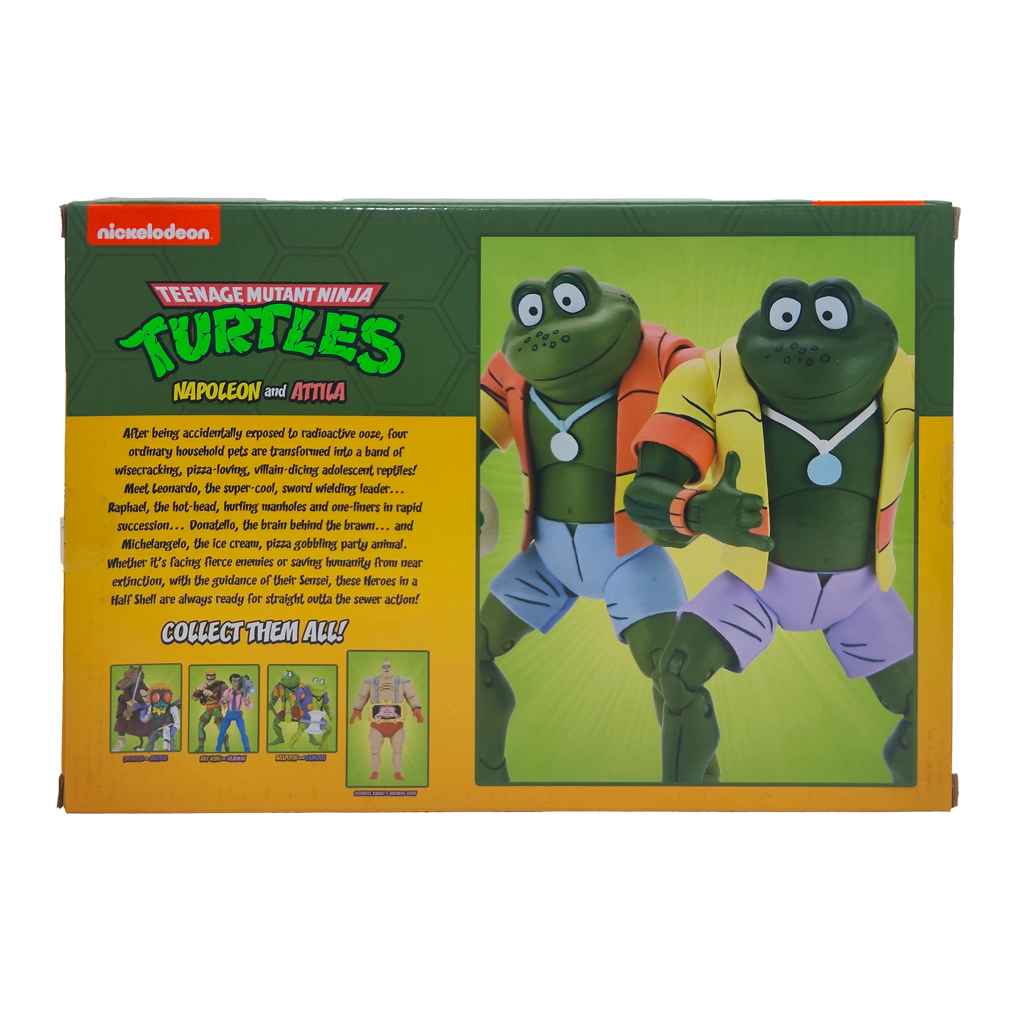 NECA Teenage Mutant Ninja Turtles Napoleon and Attila Cartoon 2-Pack 2021 18cm – Teenage Mutant Ninja Turtles, NECA, 18 cm, 2021, pre-owned collector piece, Uncanny Collectibles Dublin Ireland