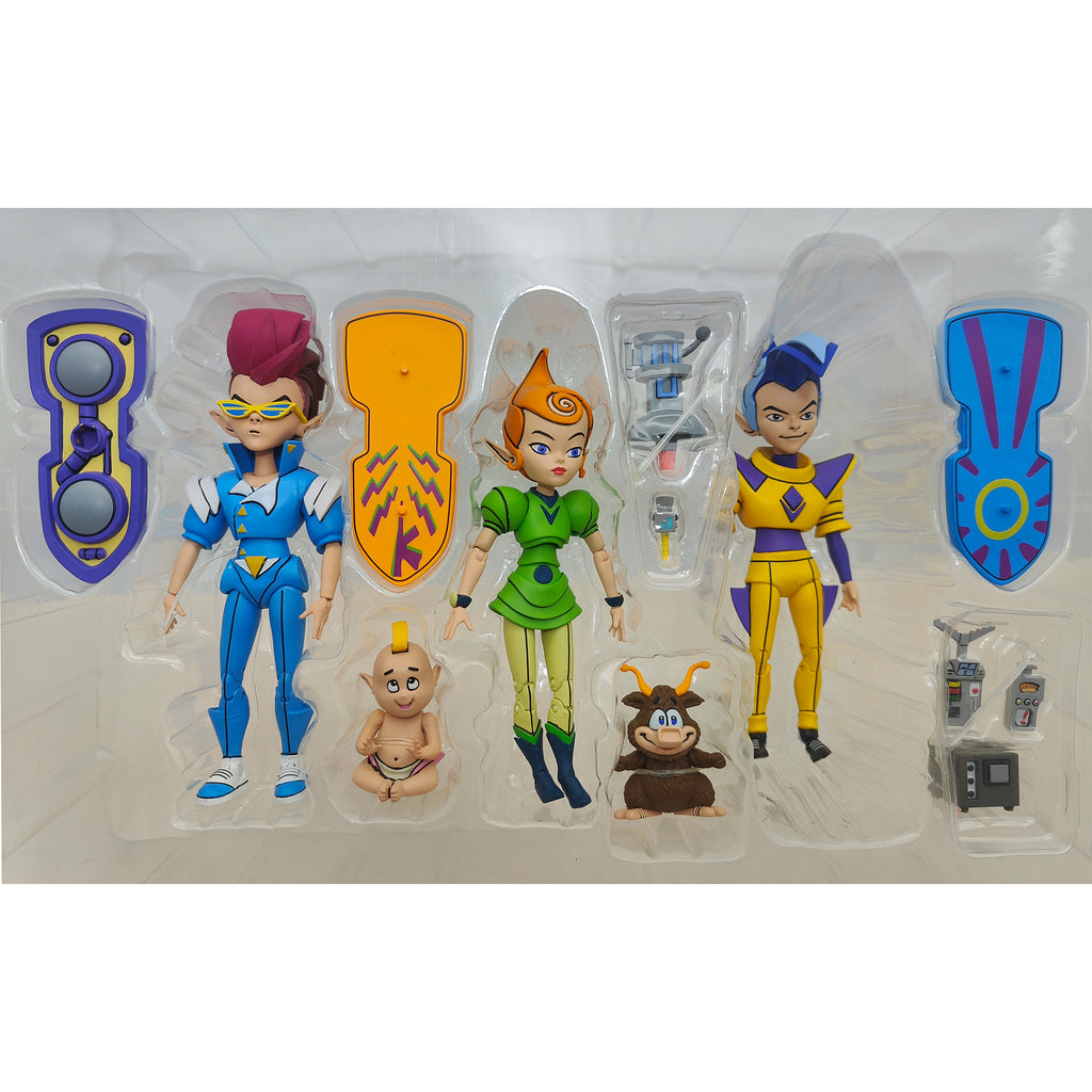 NECA Teenage Mutant Ninja Turtles The Neutrinos Cartoon 3-Pack 2022 – Teenage Mutant Ninja Turtles, NECA, 18 cm, 2022, pre-owned collector piece, Uncanny Collectibles Dublin Ireland