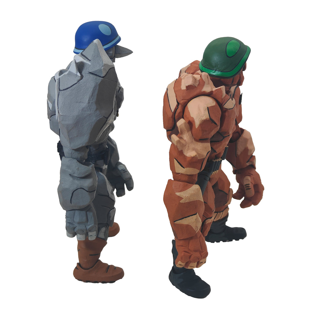 NECA Teenage Mutant Ninja Turtles Traag And Granitor Cartoon 2-Pack