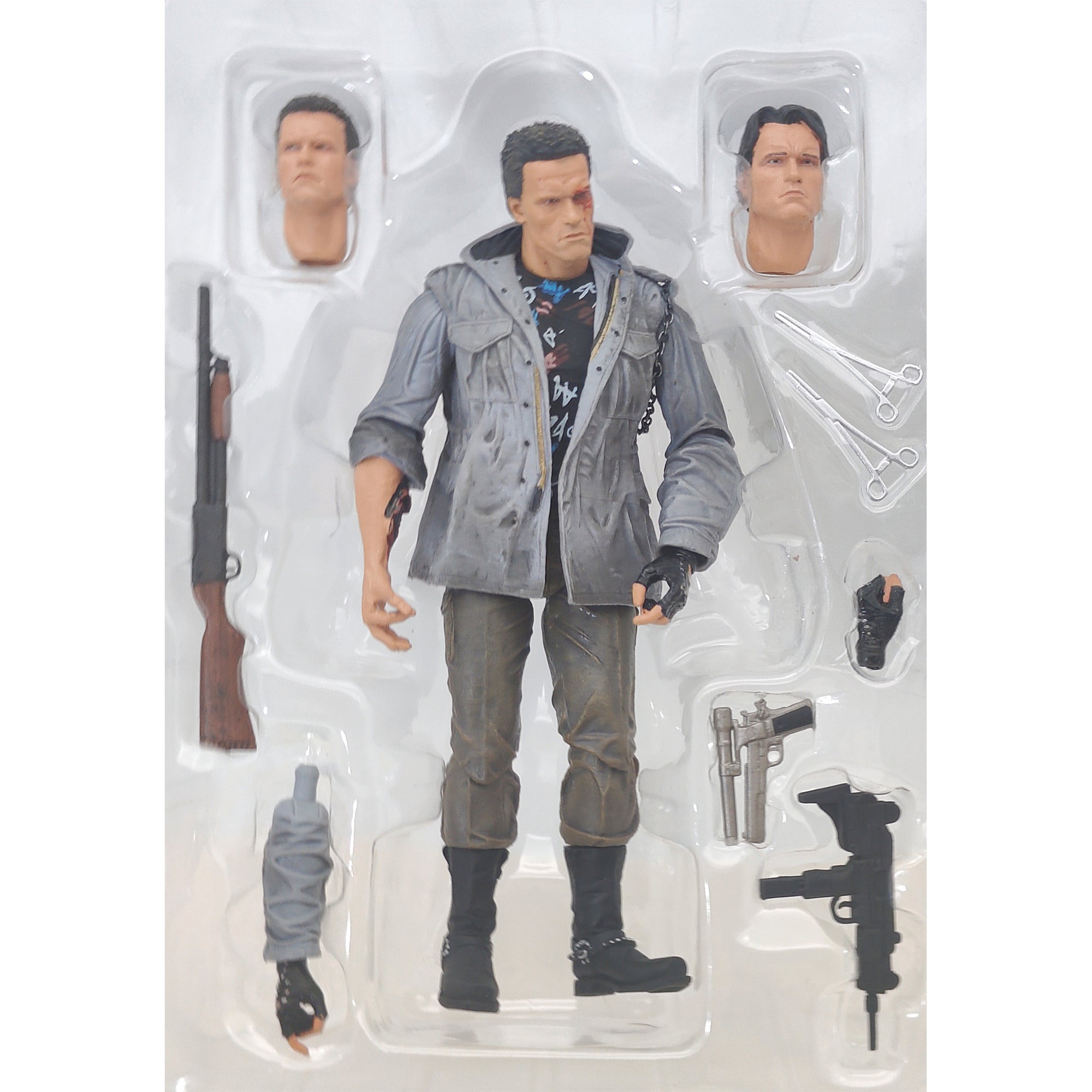 NECA Terminator Ultimate Tech Noir Terminator Action Figure 18cm  - Used