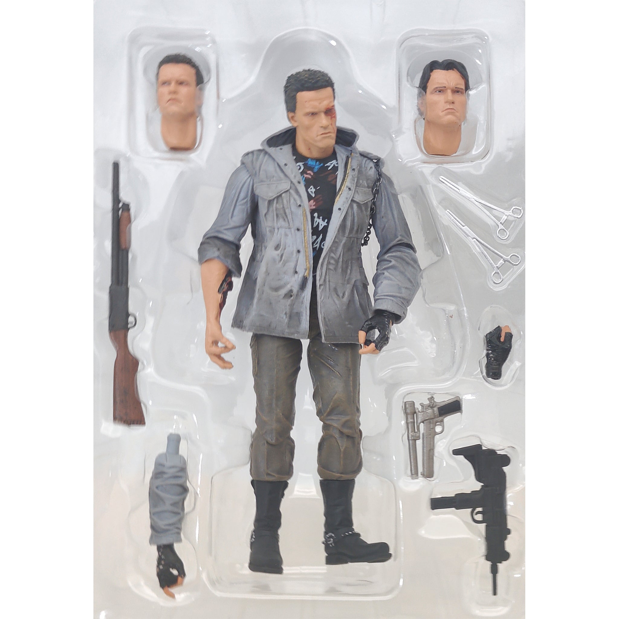 NECA Terminator Ultimate Tech Noir Terminator Action Figure 18cm  - Used – Terminator, NECA, 18 cm, 2021, pre-owned collector piece, Uncanny Collectibles Dublin Ireland