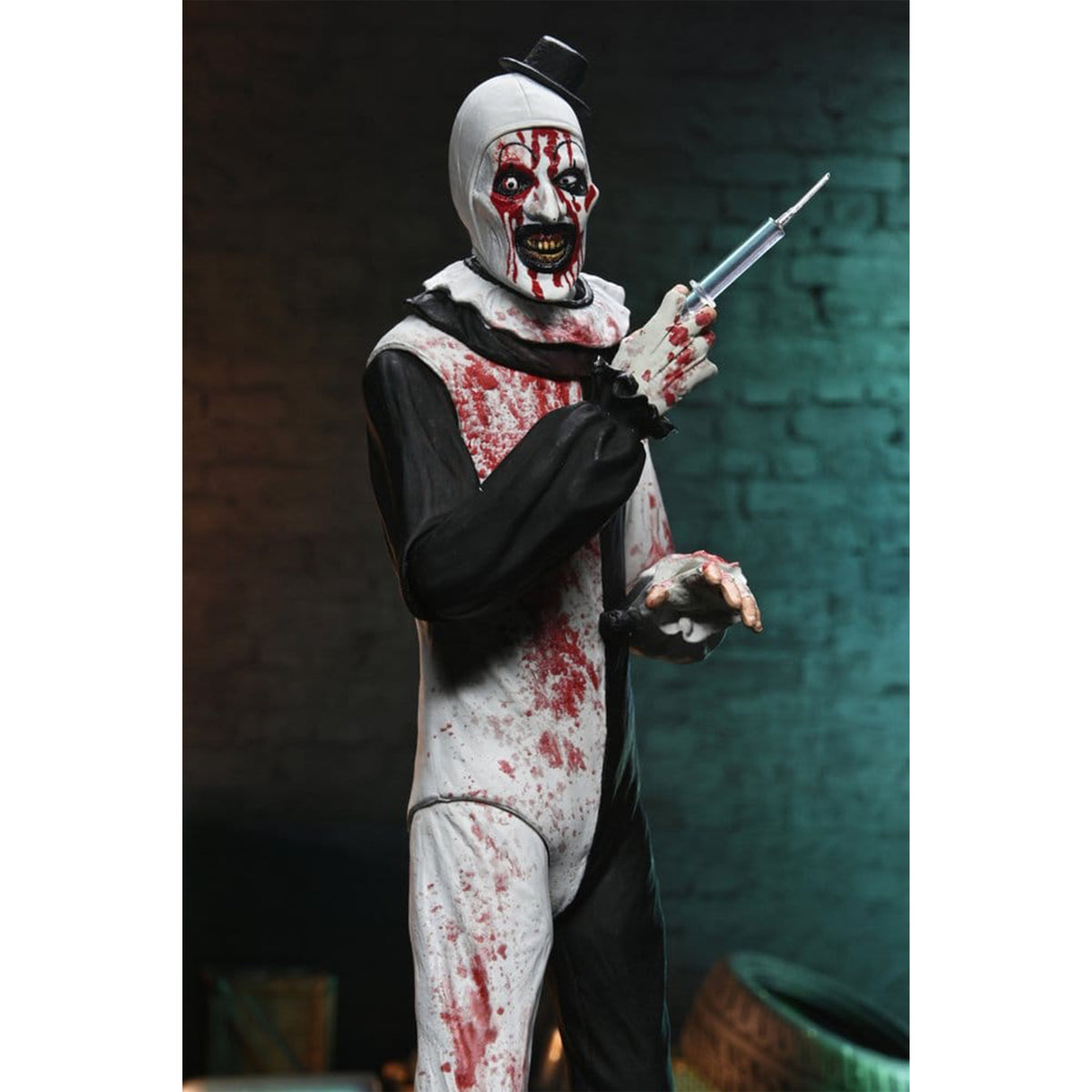 NECA Terrifier 2 Ultimate Art The Clown Blood Splattered Action Figure – Terrifier, NECA, 18 cm, brand new collector item, Uncanny Collectibles Dublin Ireland