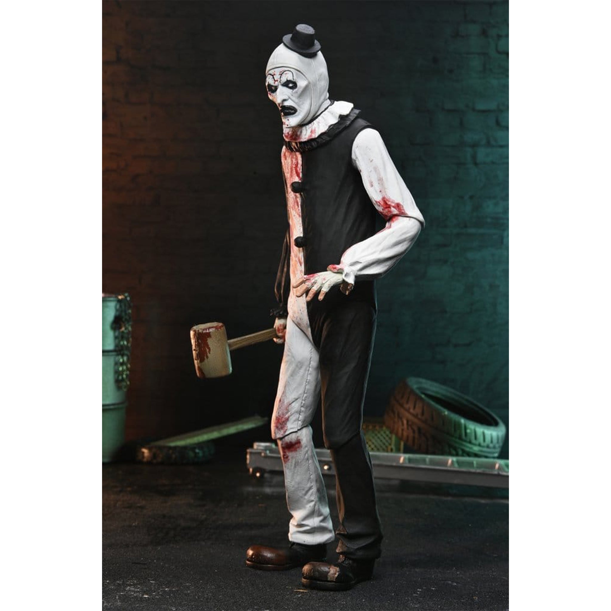 NECA Terrifier 2 Ultimate Art The Clown Blood Splattered Action Figure – Terrifier, NECA, 18 cm, brand new collector item, Uncanny Collectibles Dublin Ireland