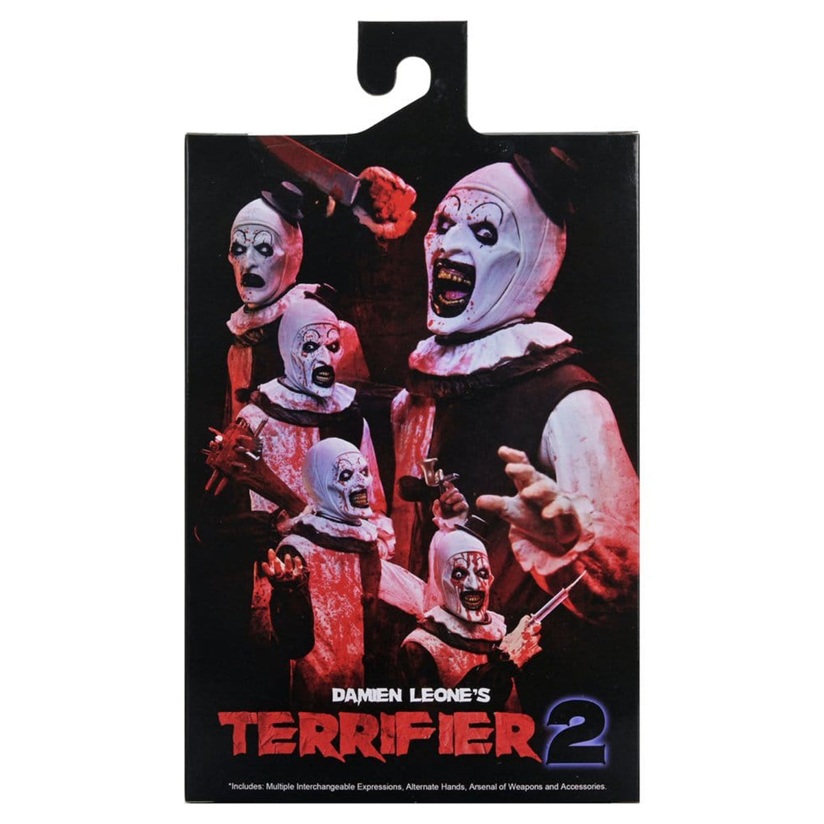 NECA Terrifier 2 Ultimate Art The Clown Blood Splattered Action Figure – Terrifier, NECA, 18 cm, brand new collector item, Uncanny Collectibles Dublin Ireland