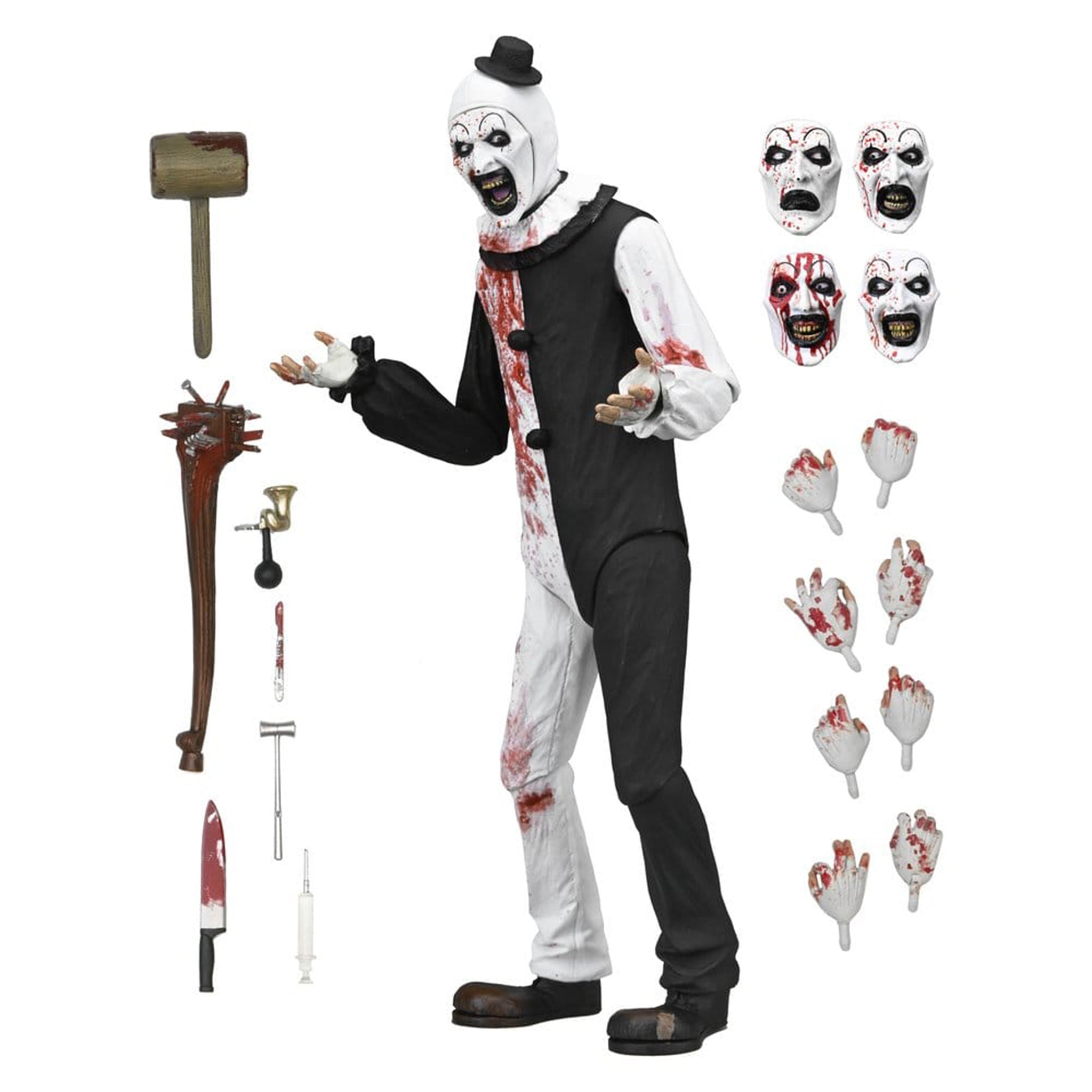 NECA Terrifier 2 Ultimate Art The Clown Blood Splattered Action Figure