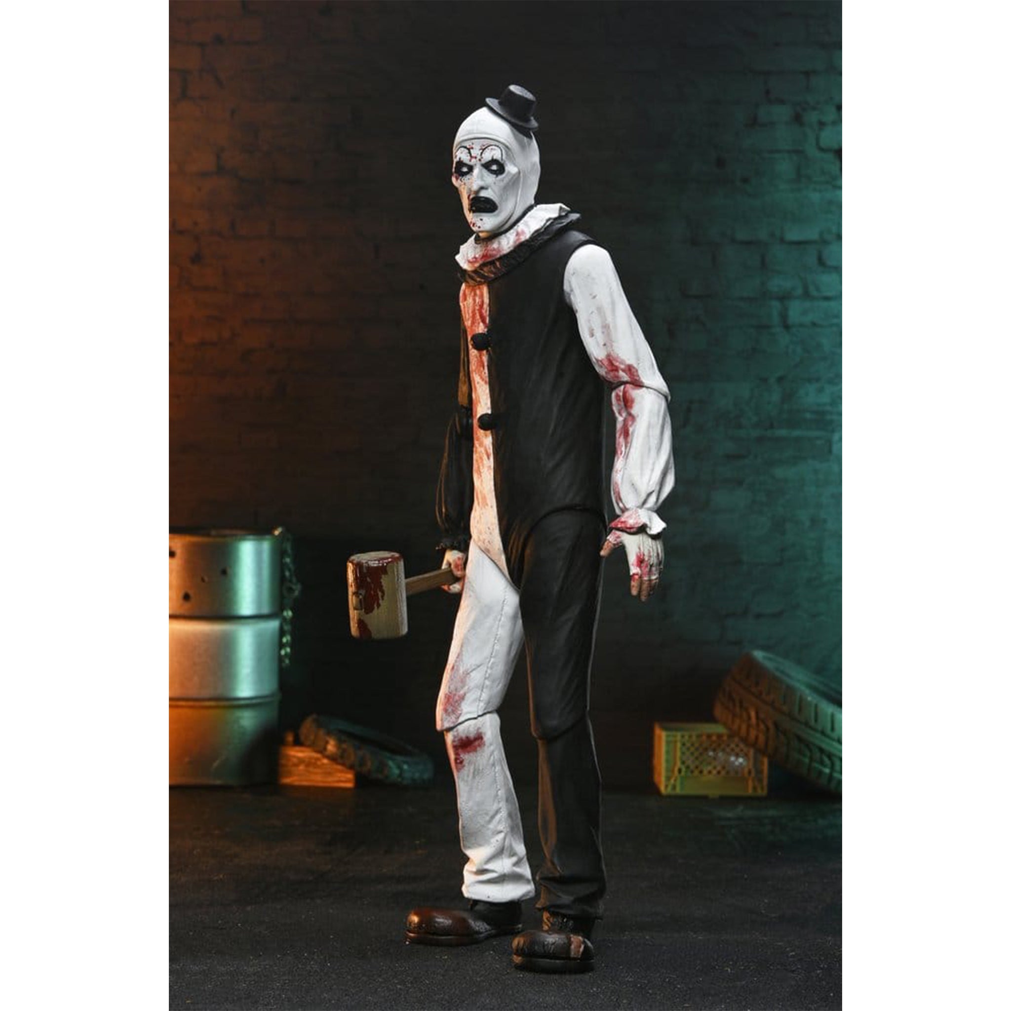 NECA Terrifier 2 Ultimate Art The Clown Blood Splattered Action Figure – Terrifier, NECA, 18 cm, brand new collector item, Uncanny Collectibles Dublin Ireland