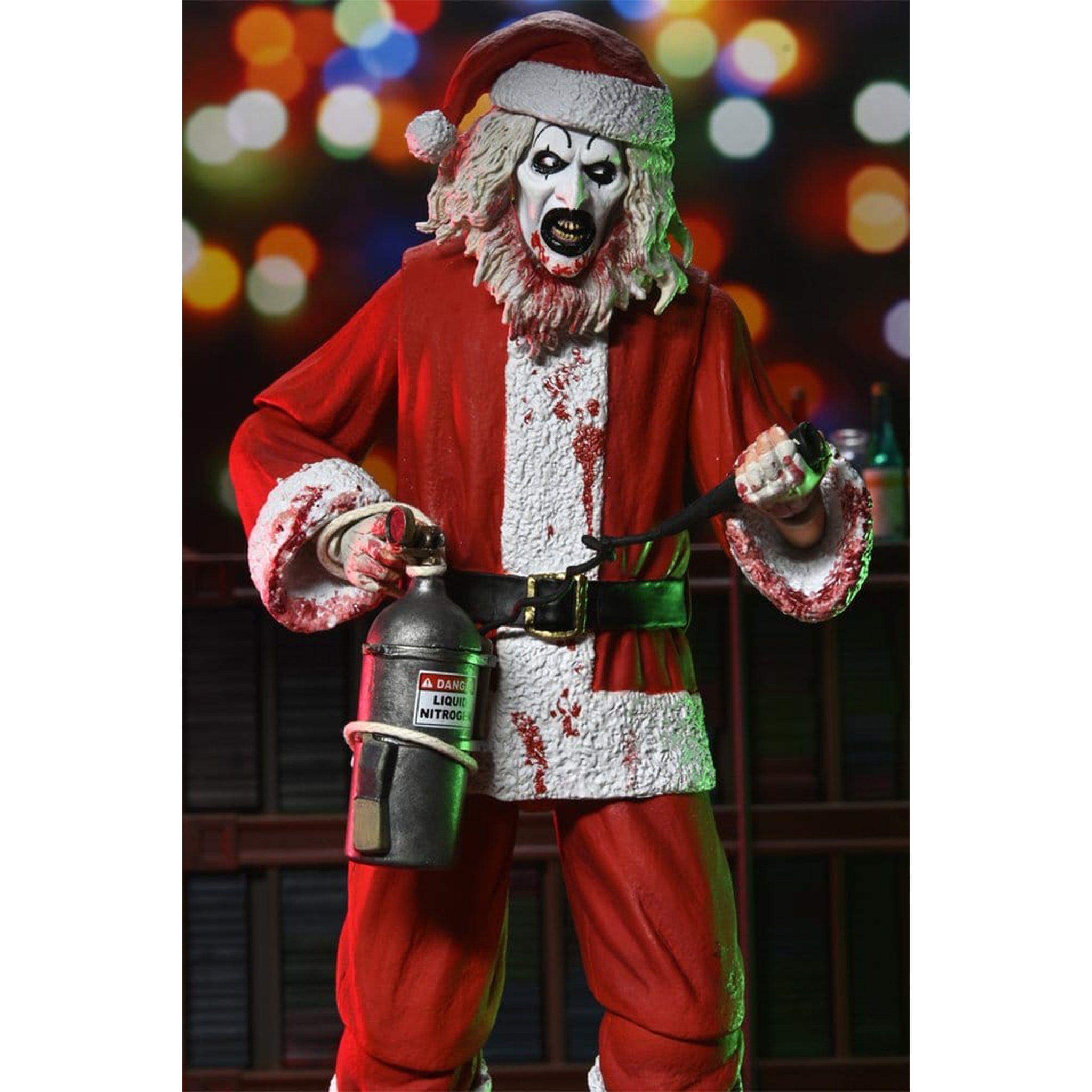 NECA Terrifier 3 Ultimate Santa Suit Art The Clown Bloody Version Action Figure – Terrifier, NECA, 18 cm, brand new collector item, Uncanny Collectibles Dublin Ireland