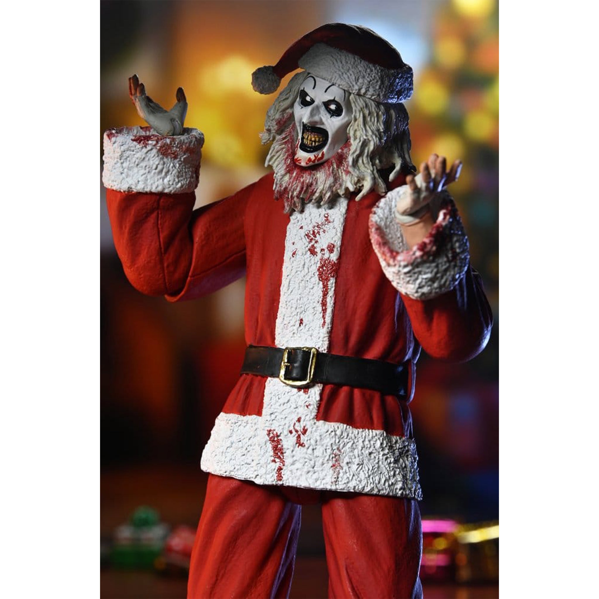 NECA Terrifier 3 Ultimate Santa Suit Art The Clown Bloody Version Action Figure