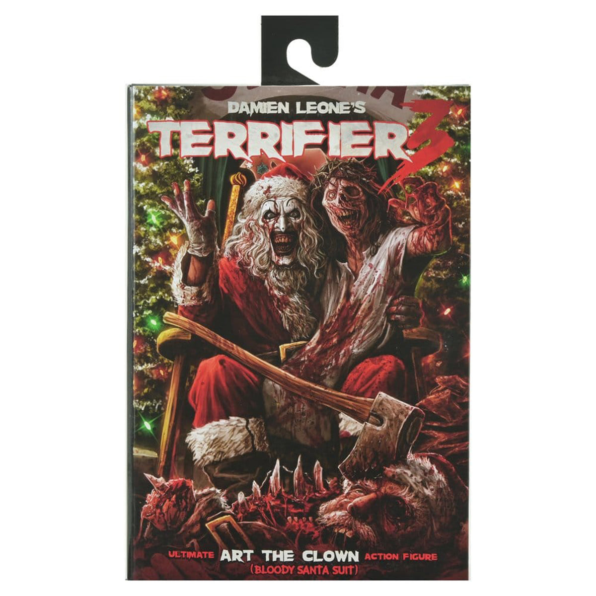 NECA Terrifier 3 Ultimate Santa Suit Art The Clown Bloody Version Action Figure – Terrifier, NECA, 18 cm, brand new collector item, Uncanny Collectibles Dublin Ireland