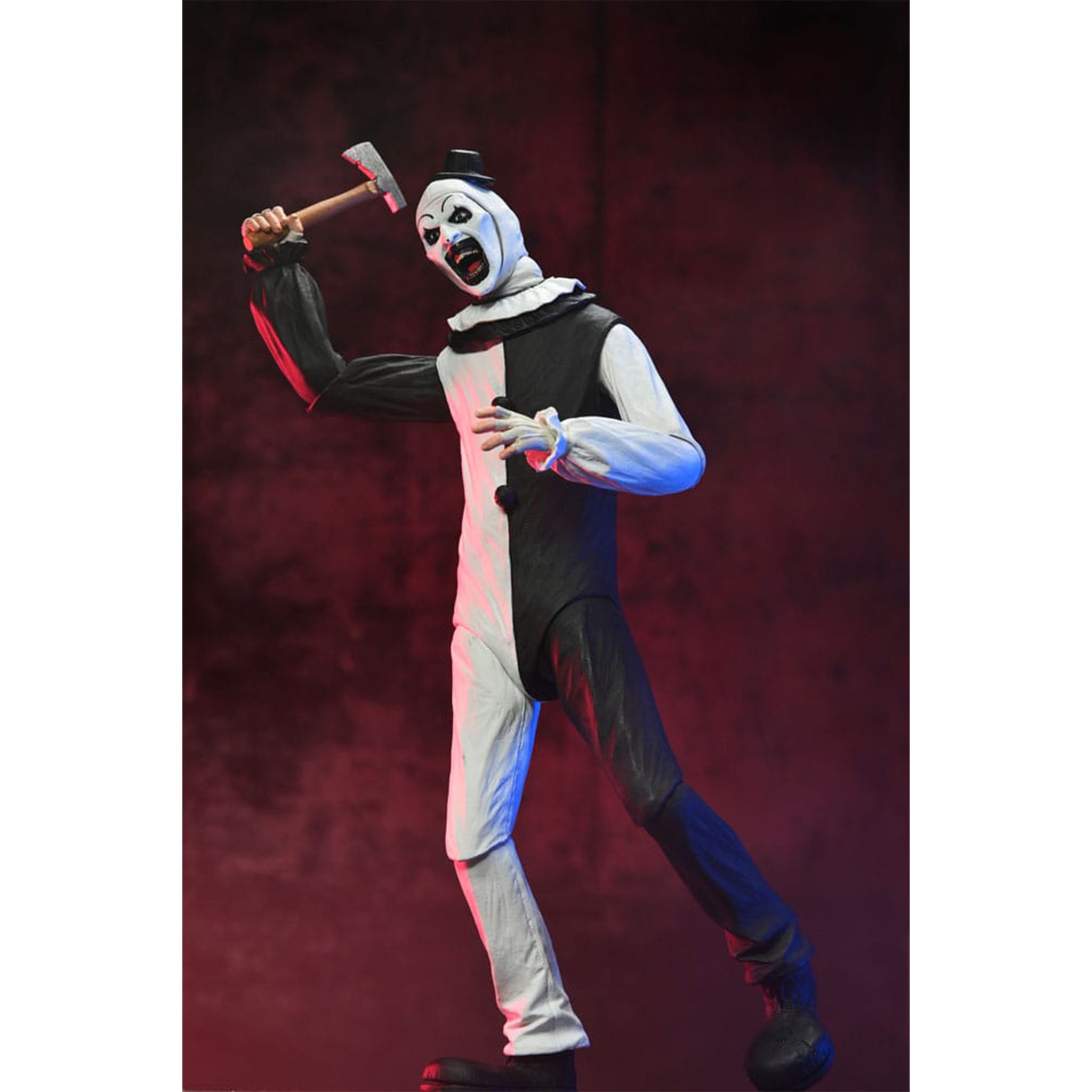 NECA Terrifier Ultimate Art the Clown Action Figure – Terrifier, NECA, 18 cm, brand new collector item, Uncanny Collectibles Dublin Ireland