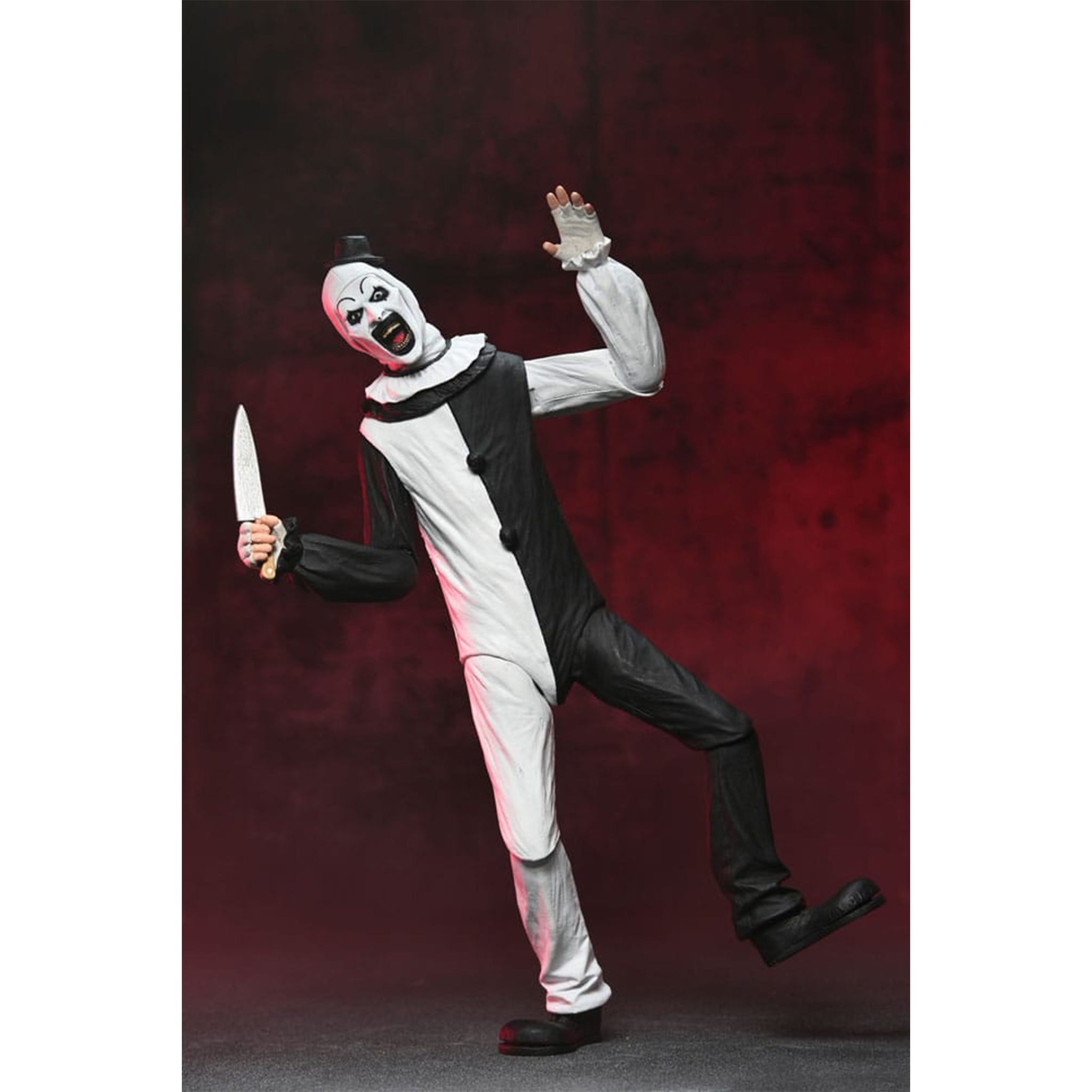 NECA Terrifier Ultimate Art the Clown Action Figure – Terrifier, NECA, 18 cm, brand new collector item, Uncanny Collectibles Dublin Ireland