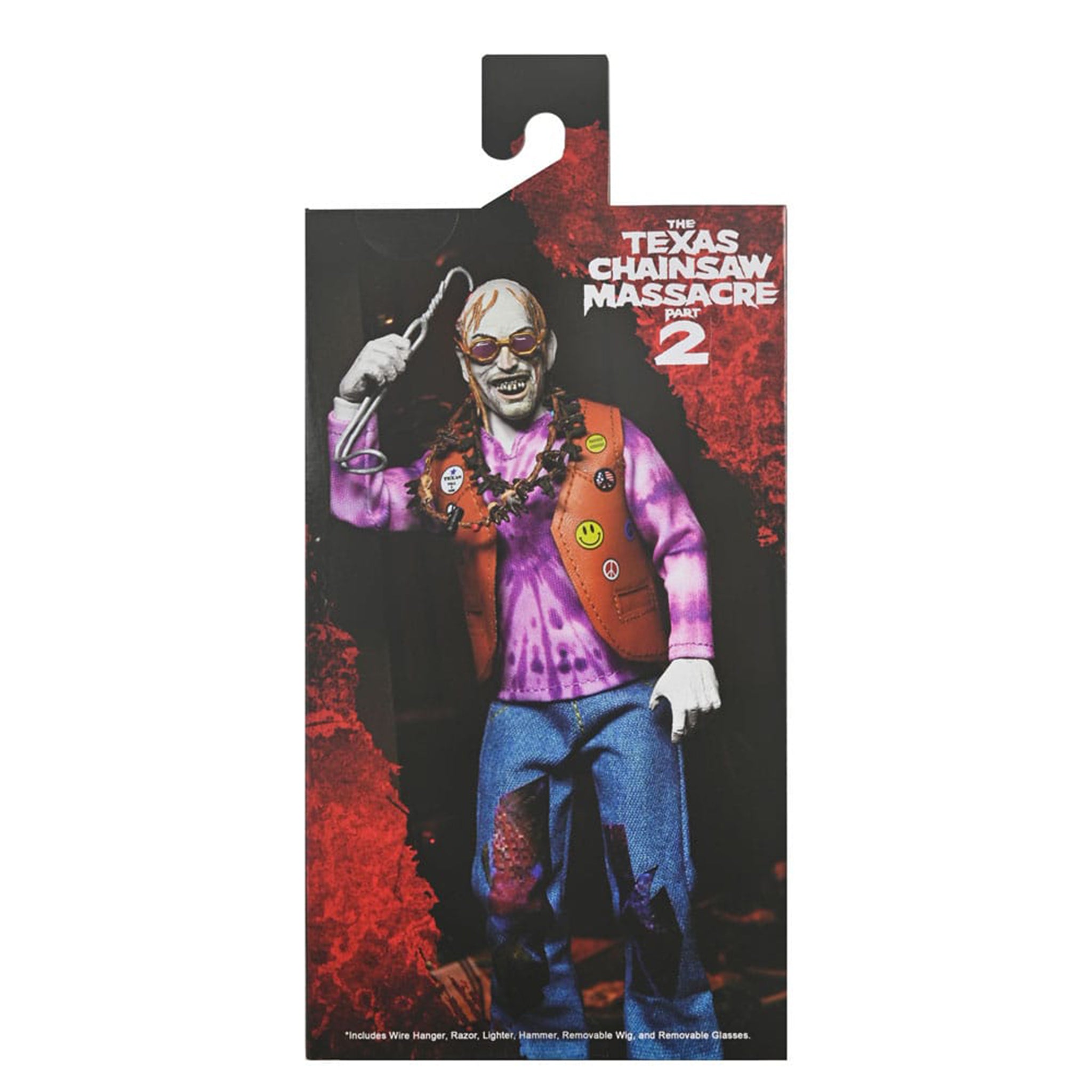 NECA Texas Chainsaw Massacre 2 Chop Top Clothed Action Figure 50th Anniversary – Texas Chainsaw Massacre, NECA, 20 cm, brand new collector item, Uncanny Collectibles Dublin Ireland