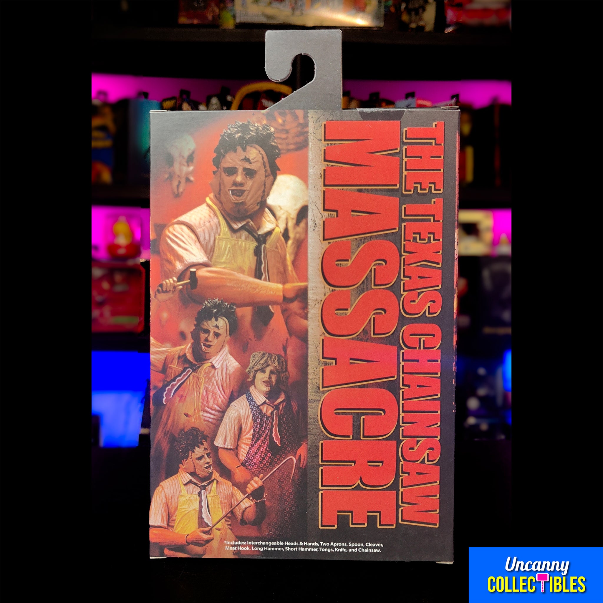 NECA Texas Chainsaw Massacre Leatherface 50th Anniversary Clothed Action Figure 20 cm – Texas Chainsaw Massacre, NECA, 20 cm, 2024, brand new collector item, Uncanny Collectibles Dublin Ireland