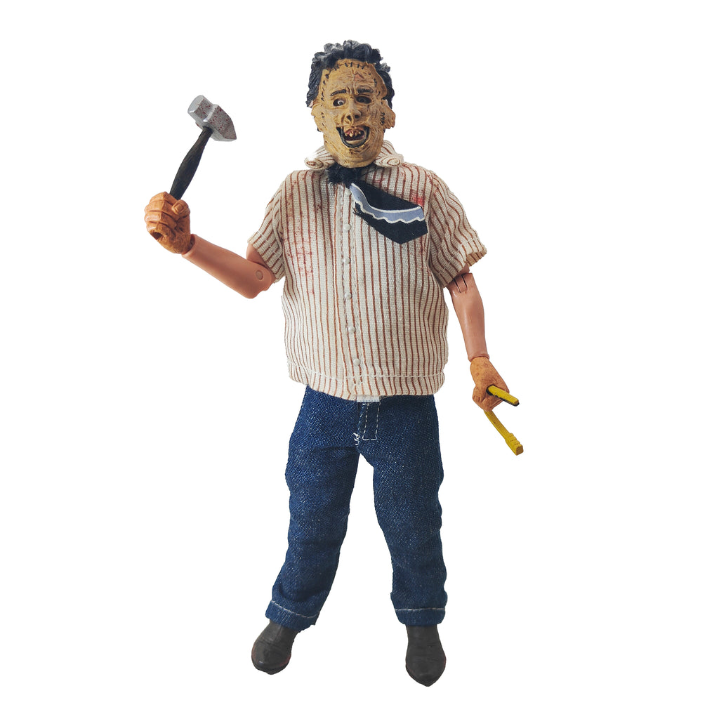 NECA Texas Chainsaw Massacre Leatherface Retro Cloth Action Figure – Texas Chainsaw Massacre, NECA, 20 cm, pre-owned collector piece, Uncanny Collectibles Dublin Ireland
