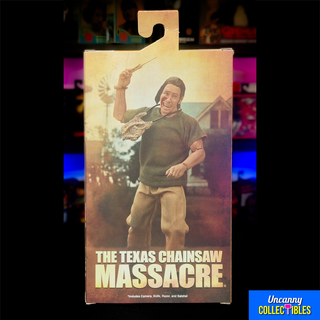 NECA Texas Chainsaw Massacre The Hitchhiker Retro Clothed Action Figure 50th Anniversary 20cm