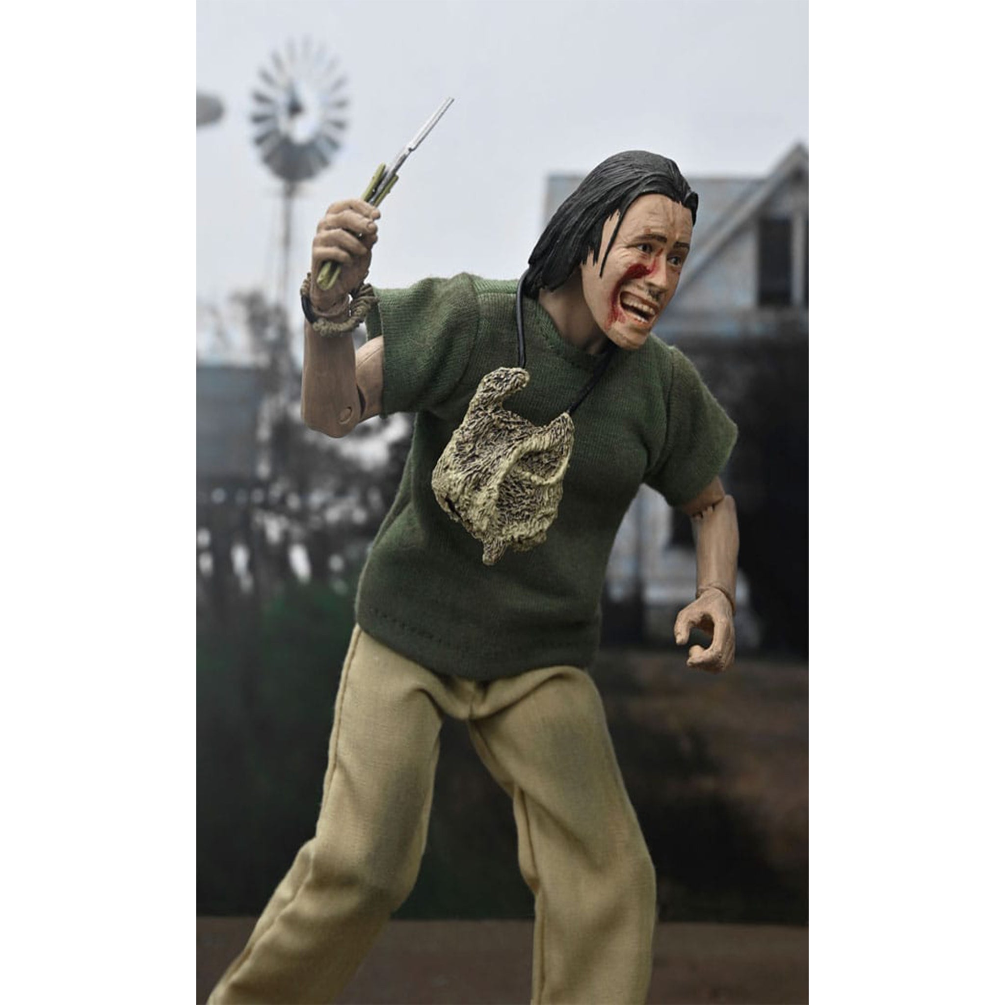 NECA Texas Chainsaw Massacre The Hitchhiker Retro Clothed Action Figure 50th Anniversary 20cm