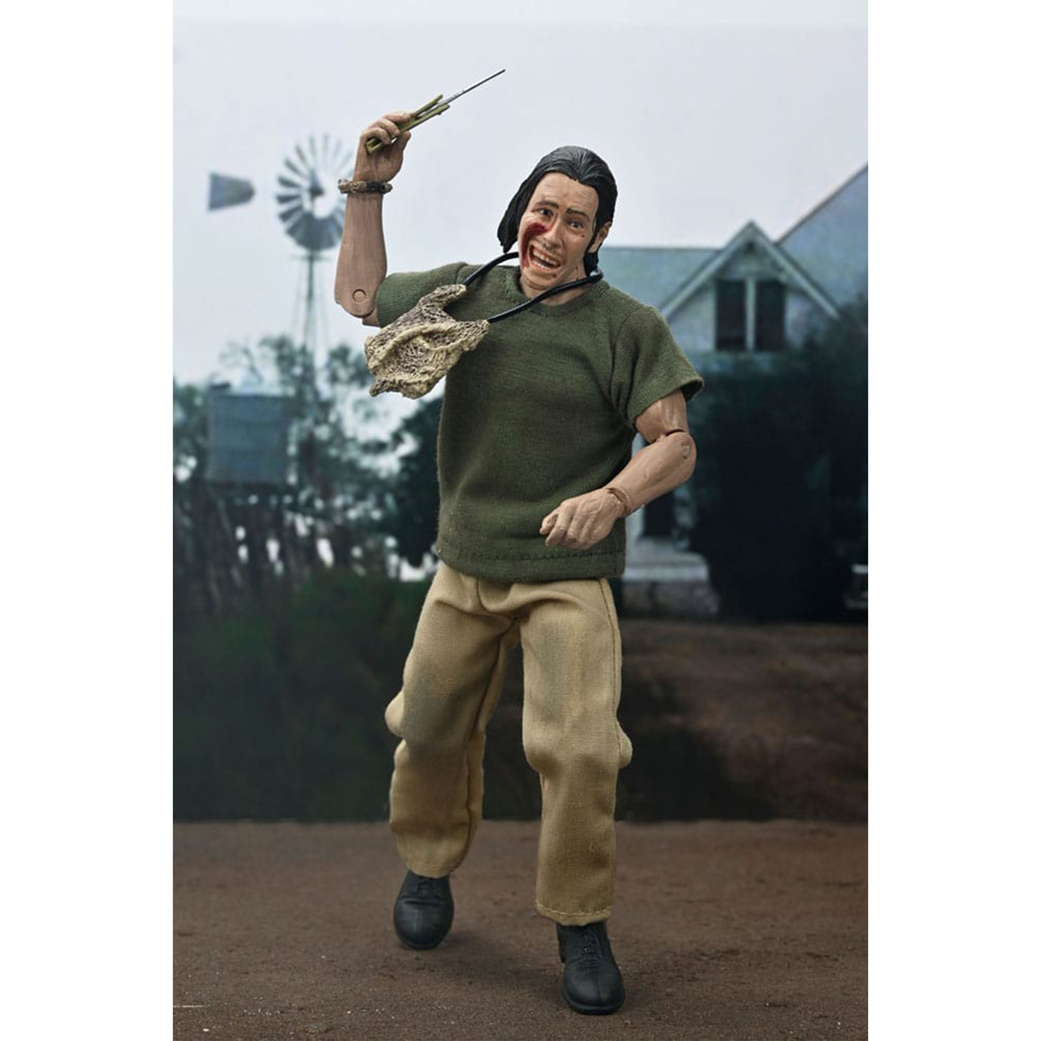 NECA Texas Chainsaw Massacre The Hitchhiker Retro Clothed Action Figure 50th Anniversary 20cm