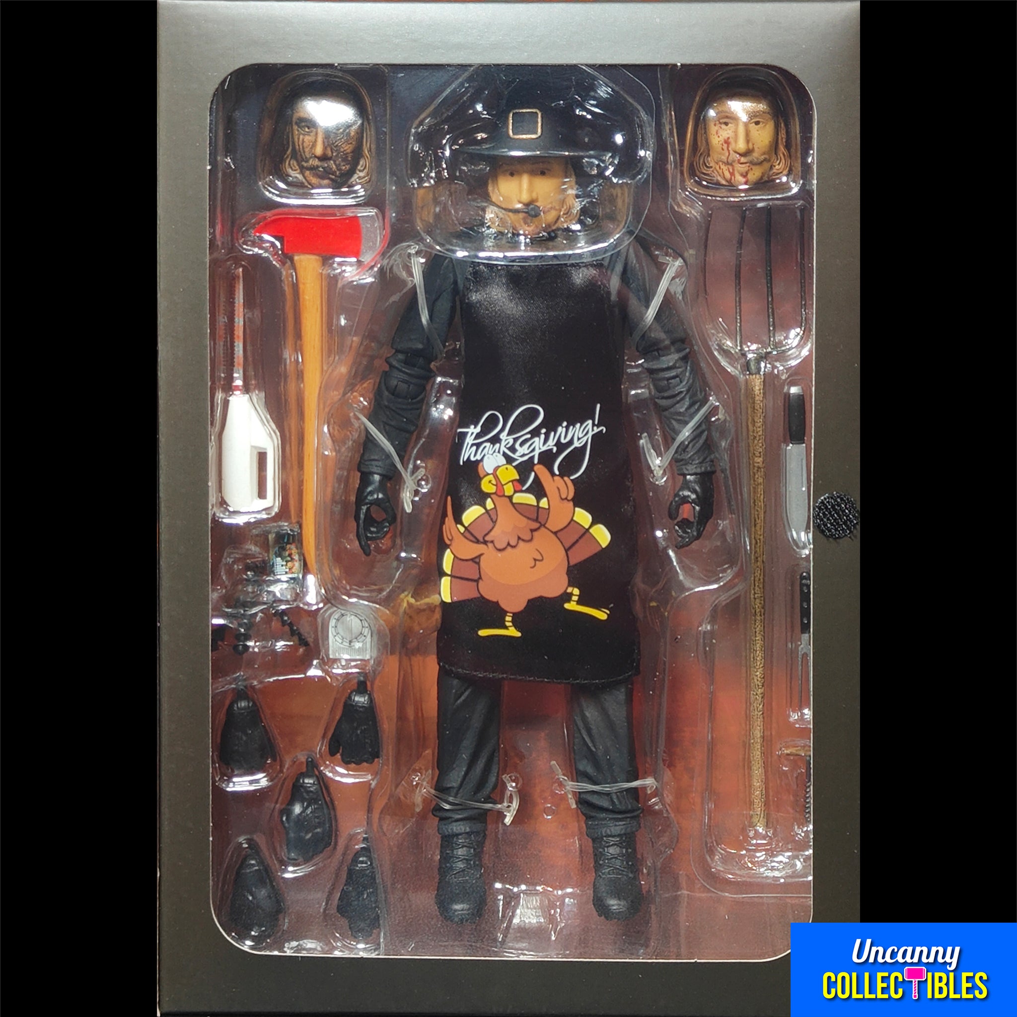 NECA Thanksgiving Ultimate John Carver No Leftovers Action Figure 18cm – Horror, NECA, 18 cm, brand new collector item, Uncanny Collectibles Dublin Ireland