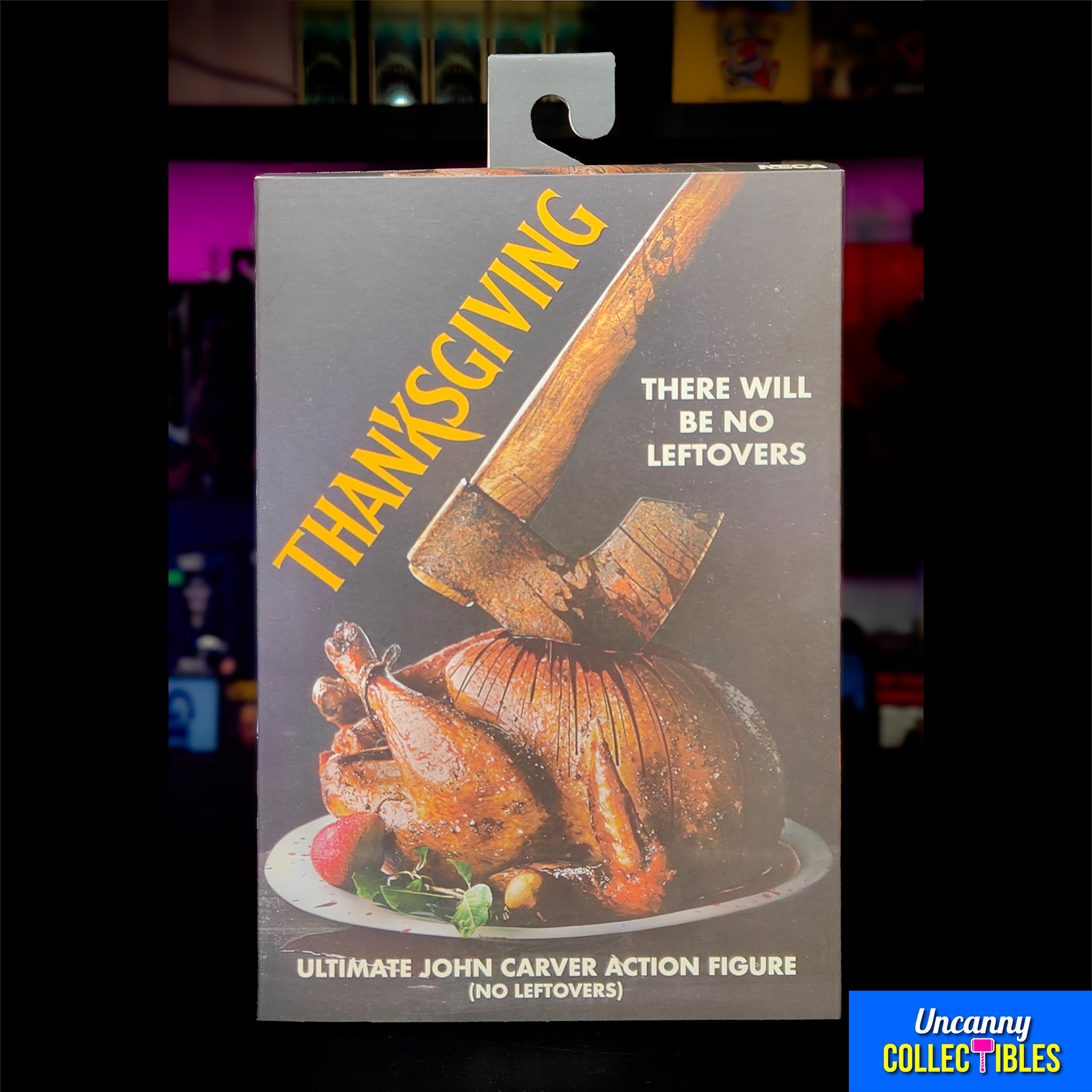 NECA Thanksgiving Ultimate John Carver No Leftovers Action Figure 18cm – Horror, NECA, 18 cm, brand new collector item, Uncanny Collectibles Dublin Ireland