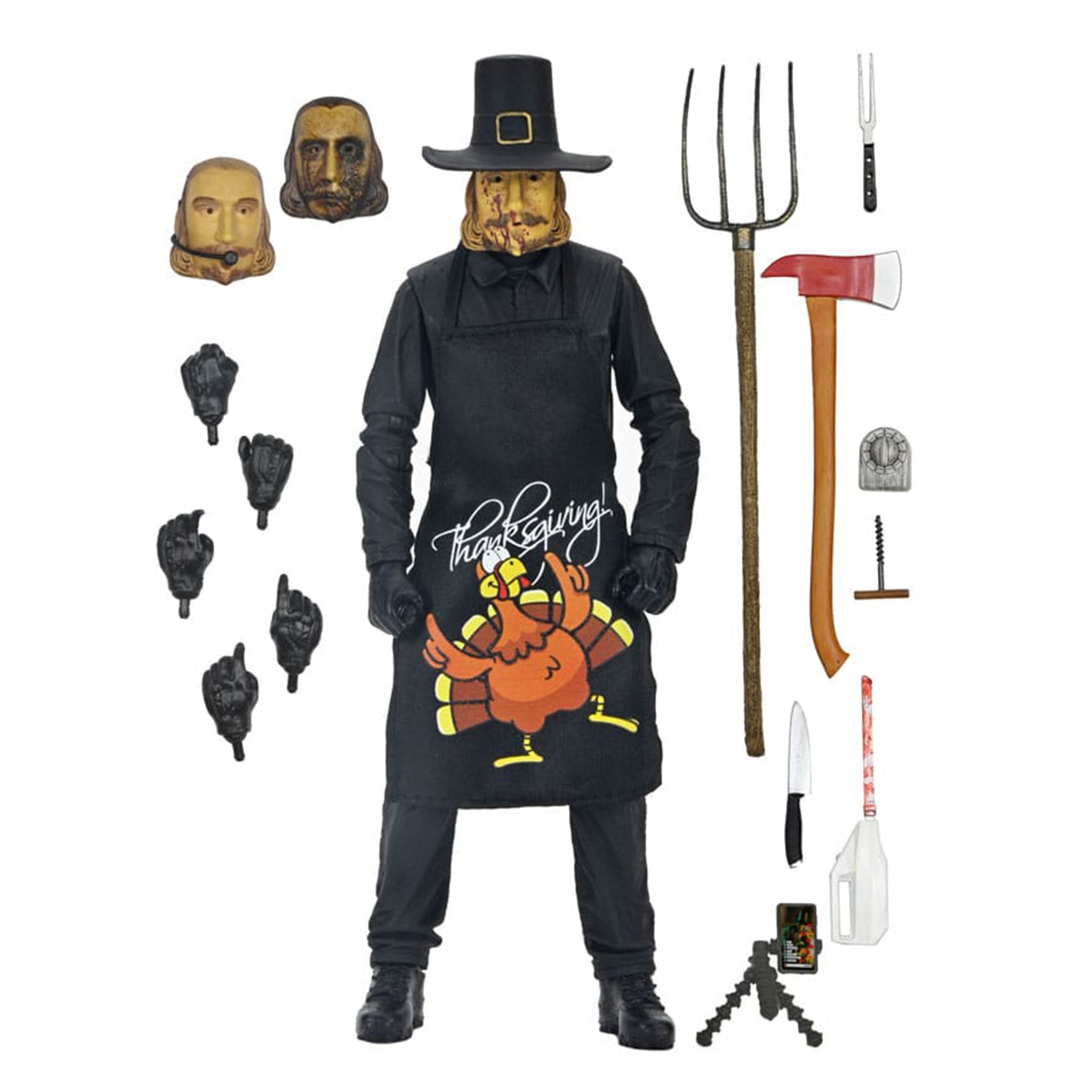 NECA Thanksgiving Ultimate John Carver No Leftovers Action Figure 18cm – Horror, NECA, 18 cm, brand new collector item, Uncanny Collectibles Dublin Ireland