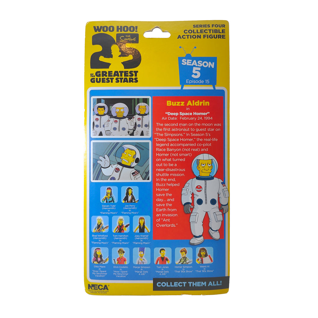 NECA The Simpsons Greatest Guest Stars Buzz Aldrin Action Figure