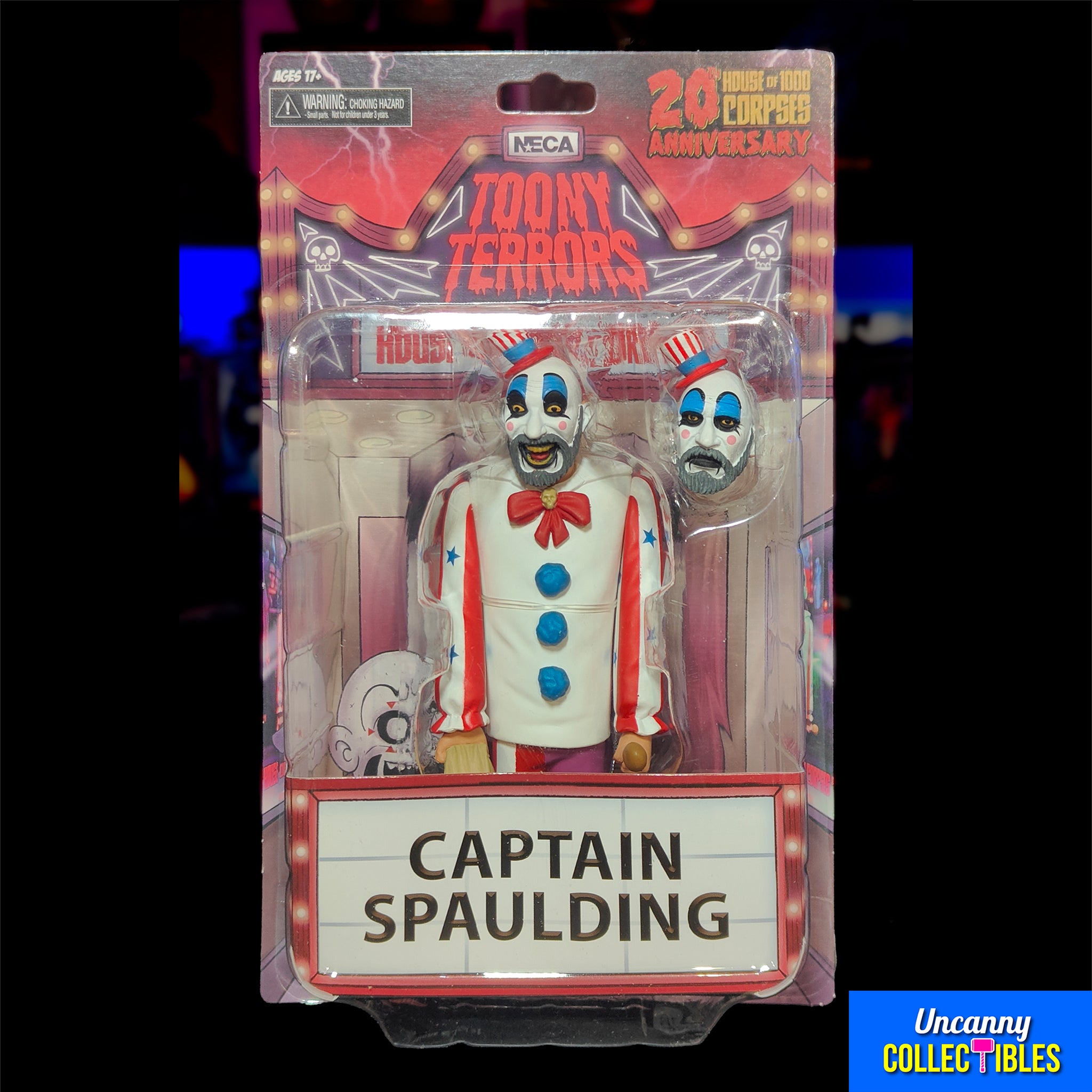 NECA Toony Terrors Captain Spaulding House Of 1000 Corpses Action Figure 15cm