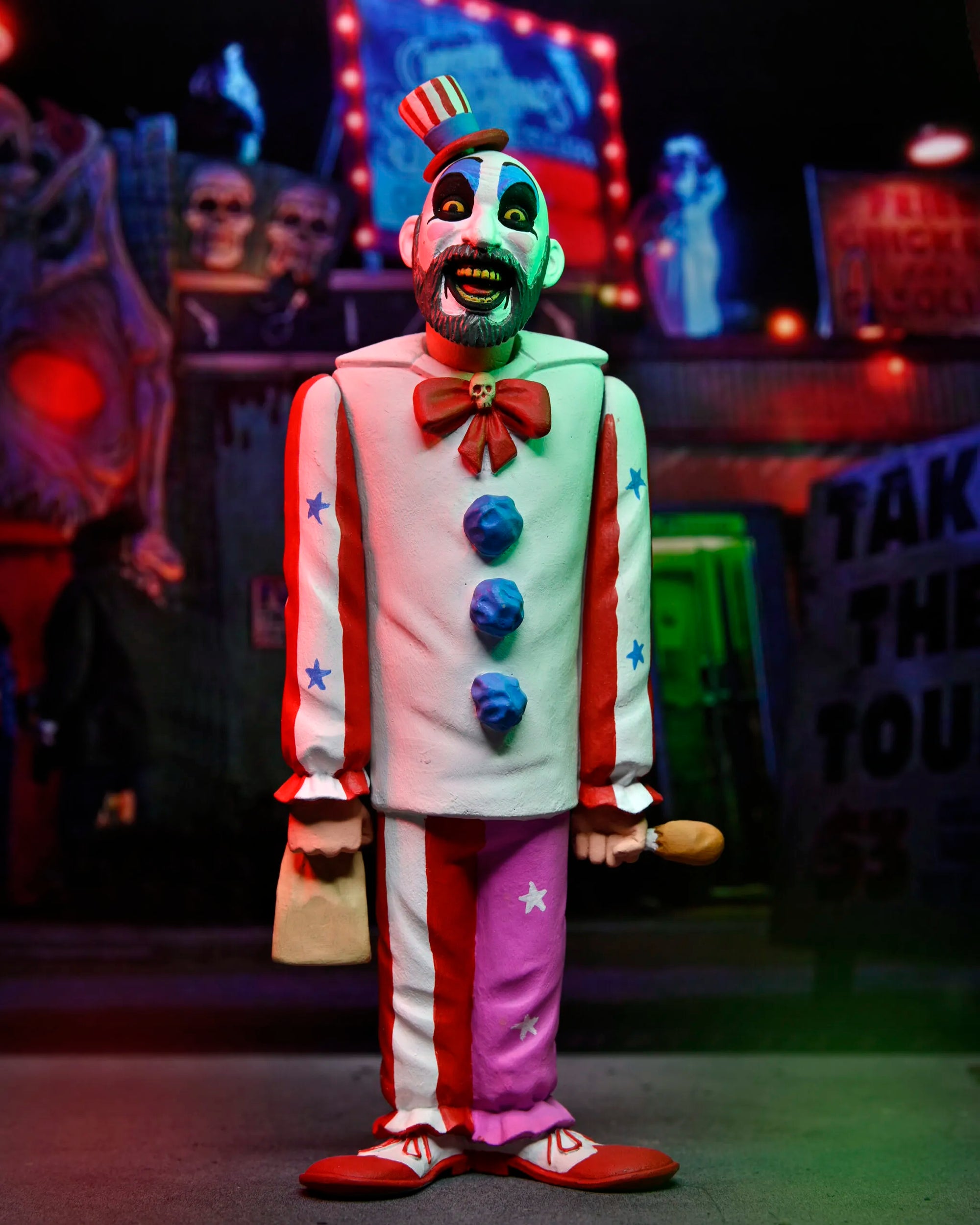 NECA Toony Terrors Captain Spaulding House Of 1000 Corpses Action Figure 15cm