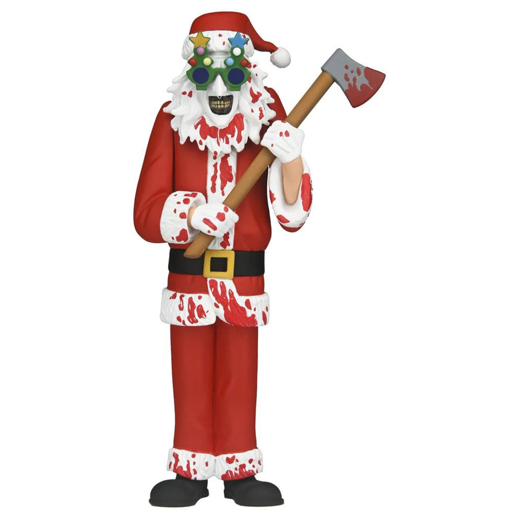 NECA Toony Terrors Terrifier 3 Santa Suit Art the Clown Bloody Version Action Figure – Terrifier, NECA, 15 cm, brand new collector item, Uncanny Collectibles Dublin Ireland