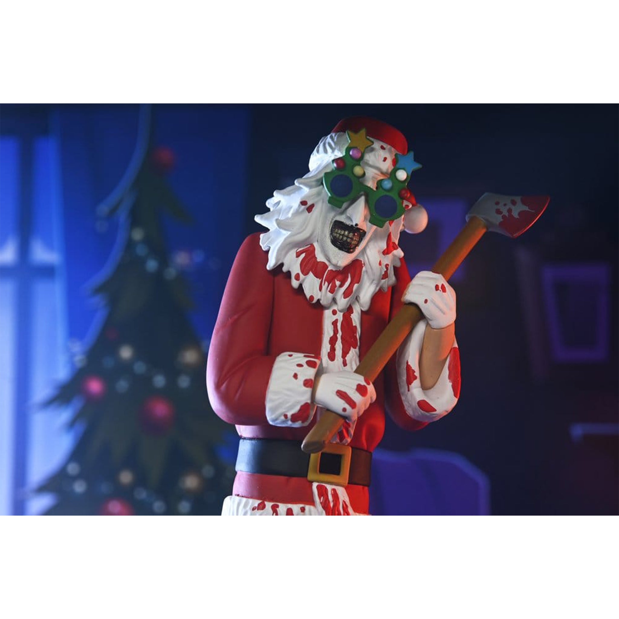 NECA Toony Terrors Terrifier 3 Santa Suit Art the Clown Bloody Version Action Figure