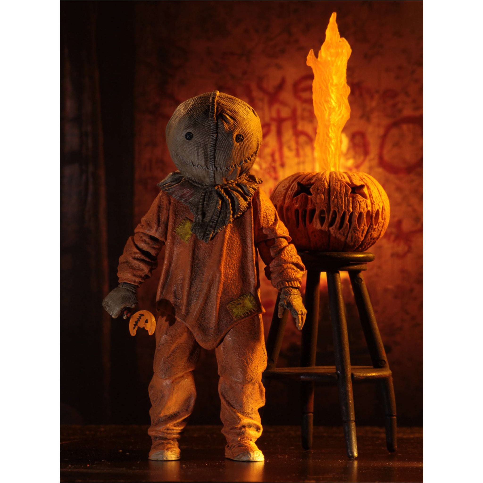 NECA Trick R Treat Ultimate Sam Action Figure 15cm – Horror, NECA, 15 cm, 2021, brand new collector item, Uncanny Collectibles Dublin Ireland
