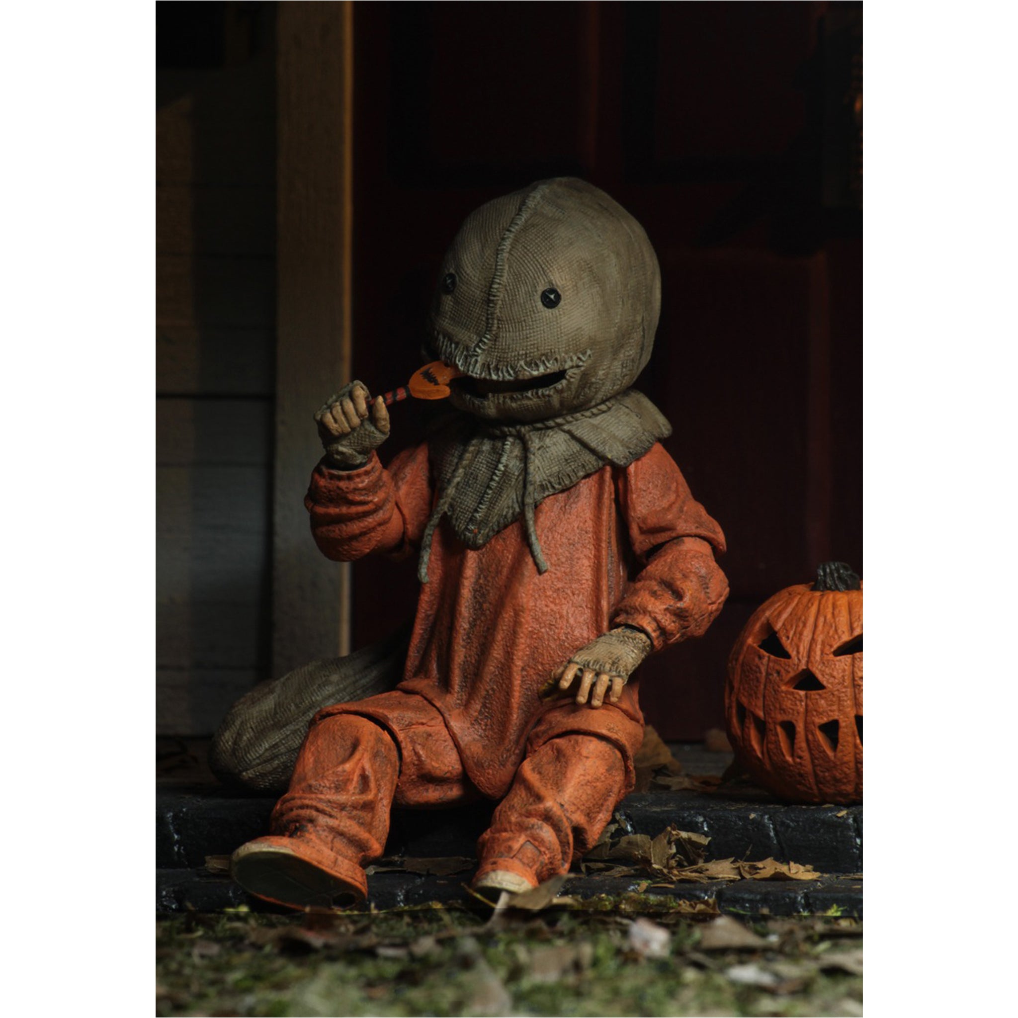 NECA Trick R Treat Ultimate Sam Action Figure 15cm – Horror, NECA, 15 cm, 2021, brand new collector item, Uncanny Collectibles Dublin Ireland