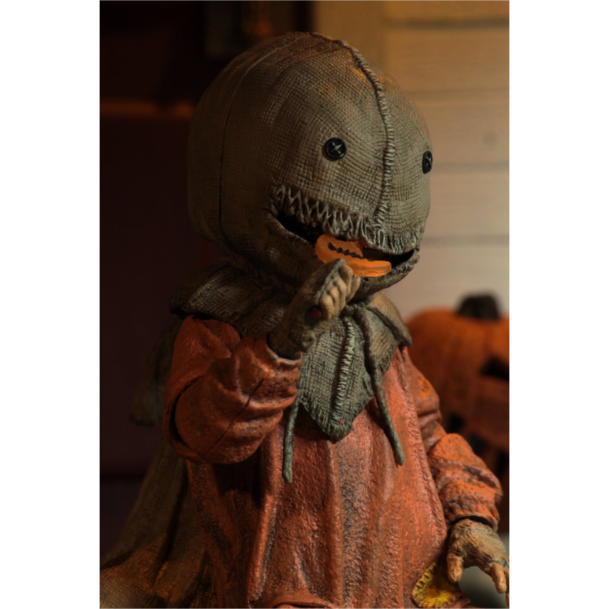NECA Trick R Treat Ultimate Sam Action Figure 15cm – Horror, NECA, 15 cm, 2021, brand new collector item, Uncanny Collectibles Dublin Ireland