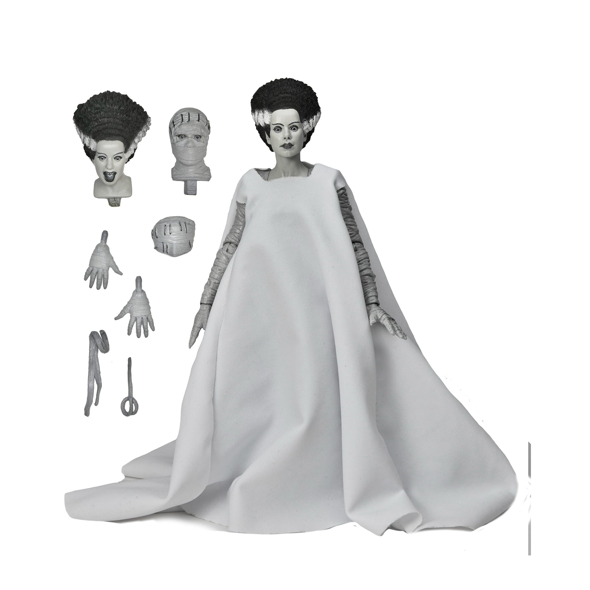 NECA Ultimate Bride of Frankenstein Universal Monsters Black & White Action Figure, 18cm, 1935, new