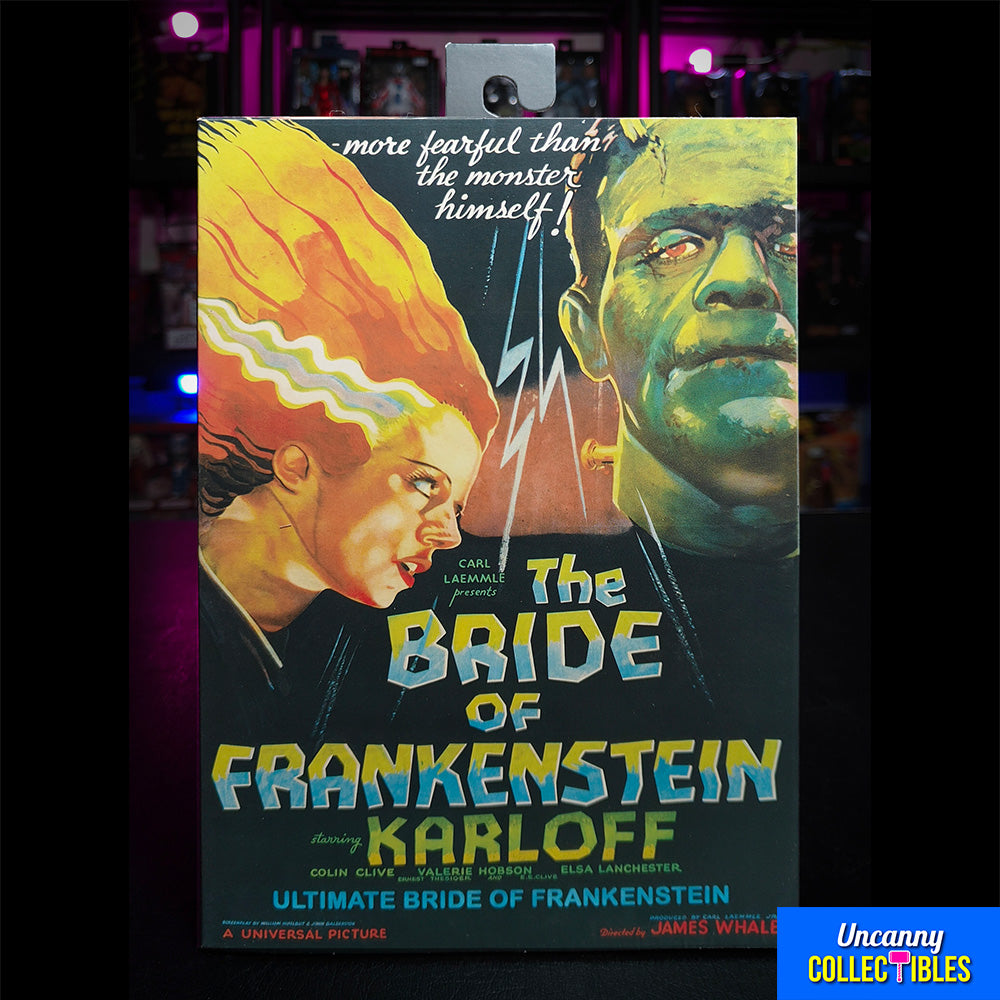 NECA Ultimate Bride of Frankenstein Universal Monsters Action Figure Colour Version 18cm – Universal Monsters, NECA, 18 cm, 2023, brand new collector item, Uncanny Collectibles Dublin Ireland